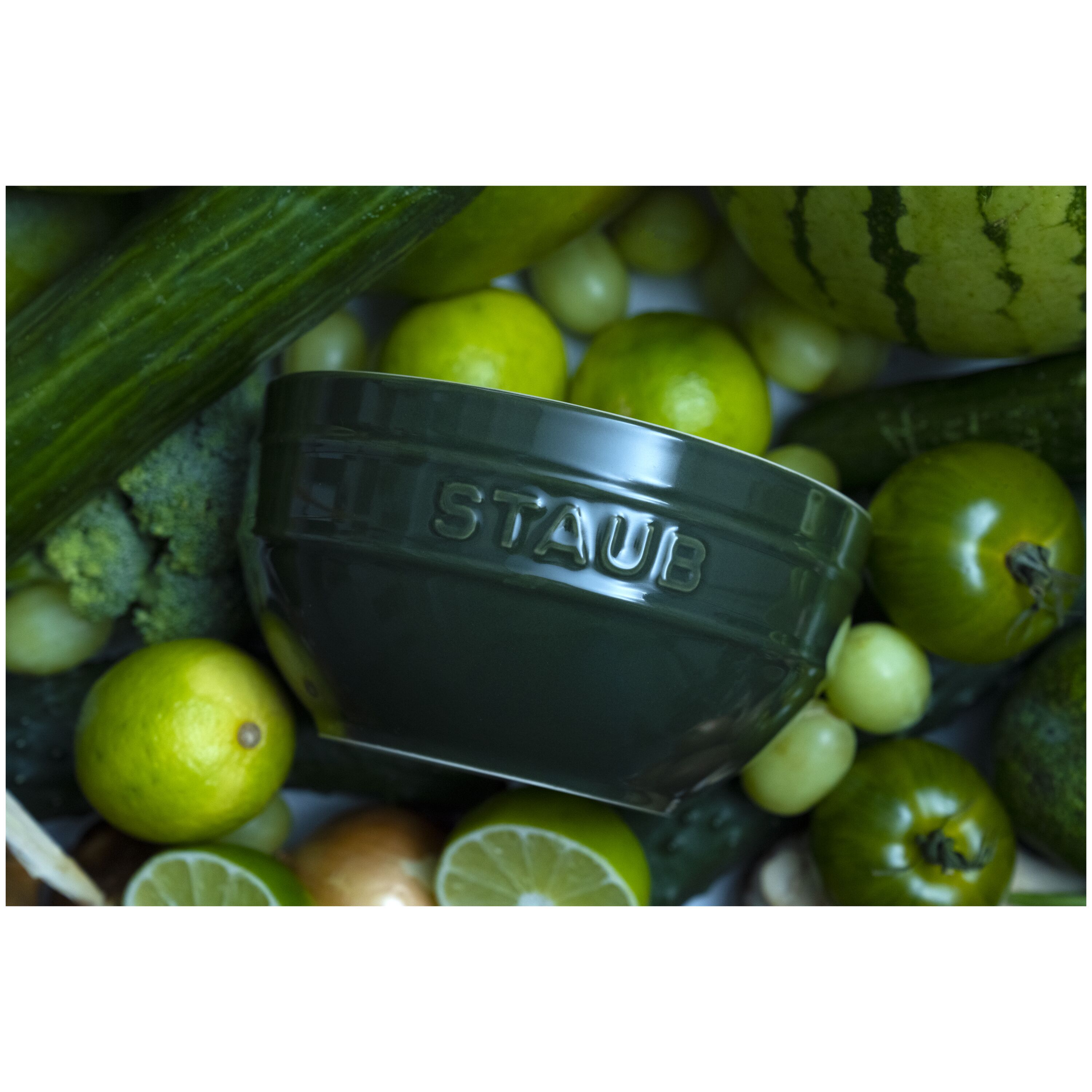 Staub        Ceramique                Schüssel 12 cm, rund, Basilikum-Grün, Keramik