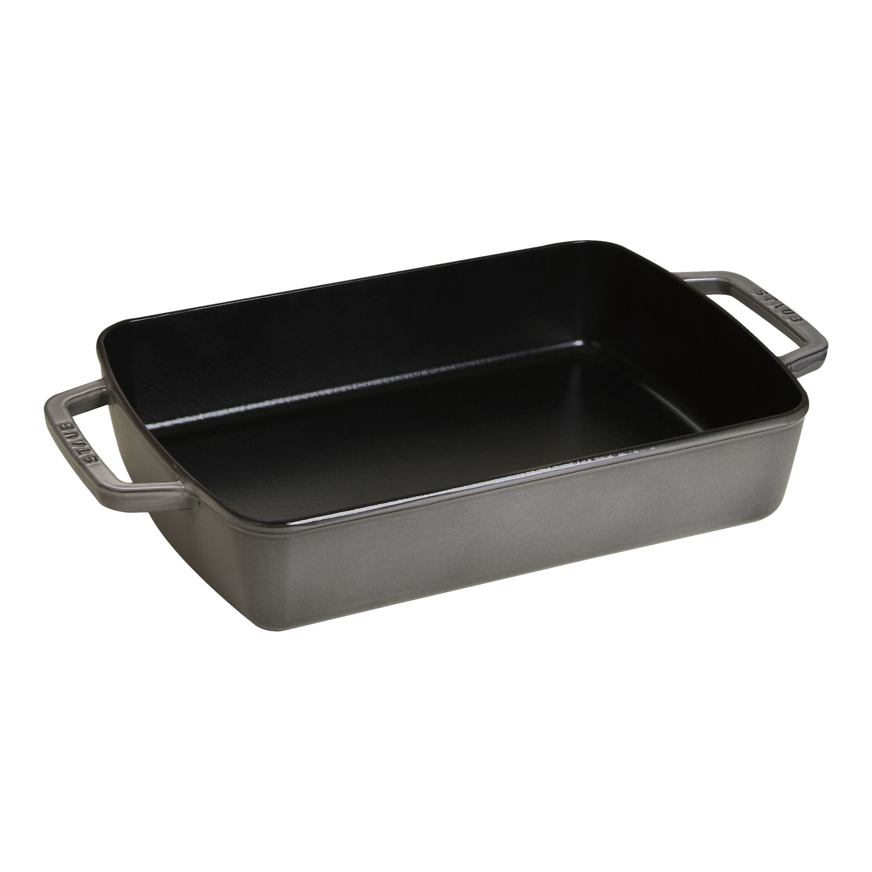Staub        Specialities                Ofenform 30 x 20 cm, rechteckig, Graphit-Grau, Gusseisen