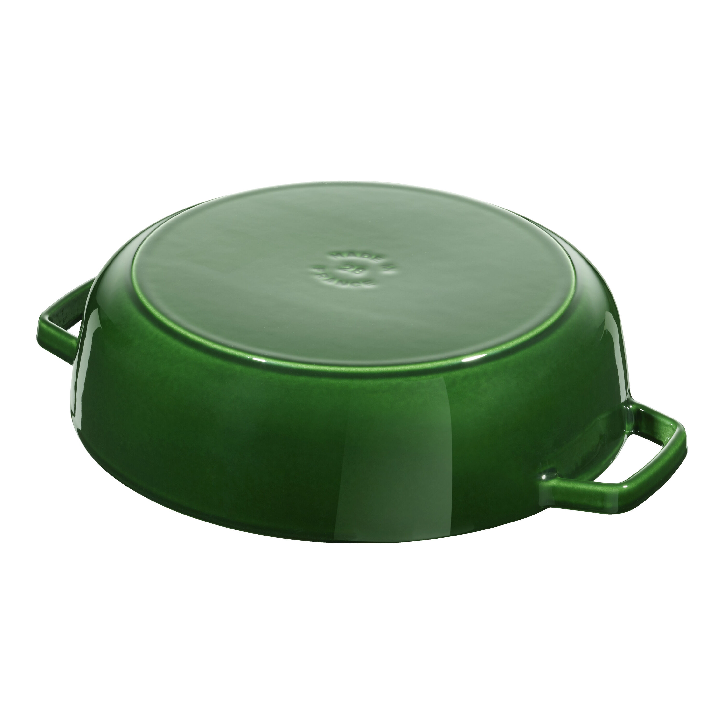 Staub        Braisers                Bräter mit Chistera Drop-Structure 24 cm, rund, Basilikum-Grün, Gusseisen