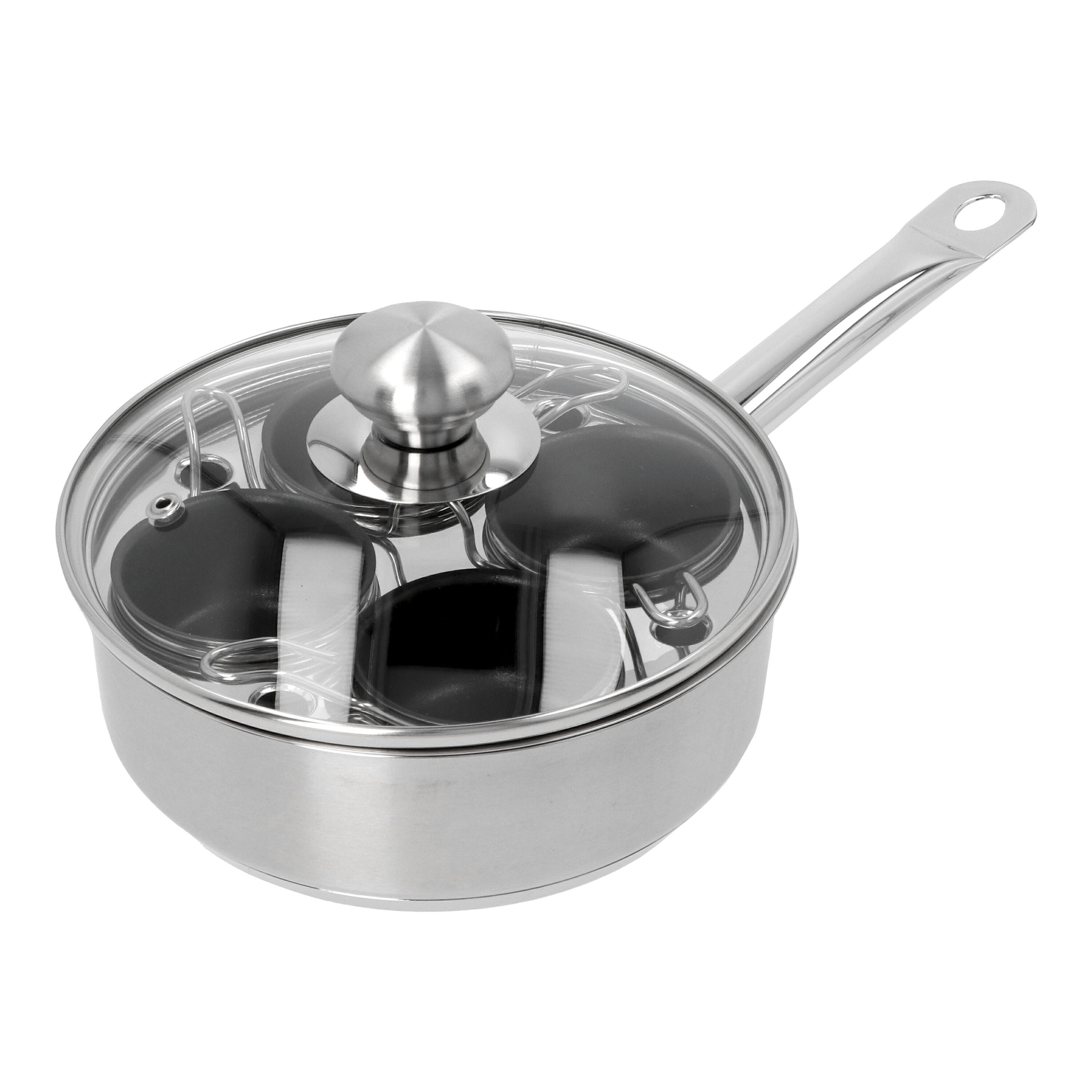 Demeyere        Specialties 3                Gourmetpfanne mit 4 Schüsseln, Silber