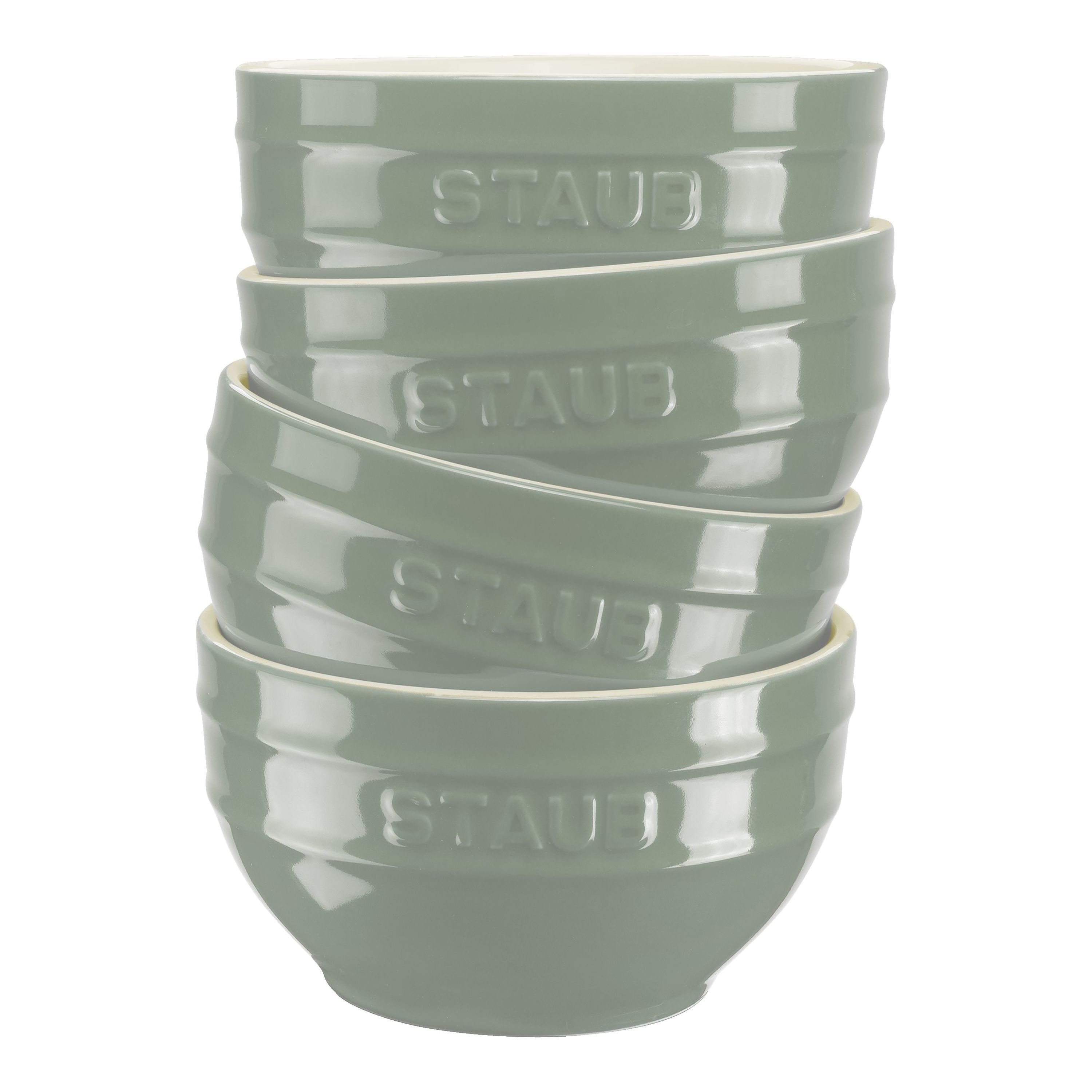 Staub        Ceramique                Schüssel Set 14 cm / 4-tlg, Eukalyptus, Keramik