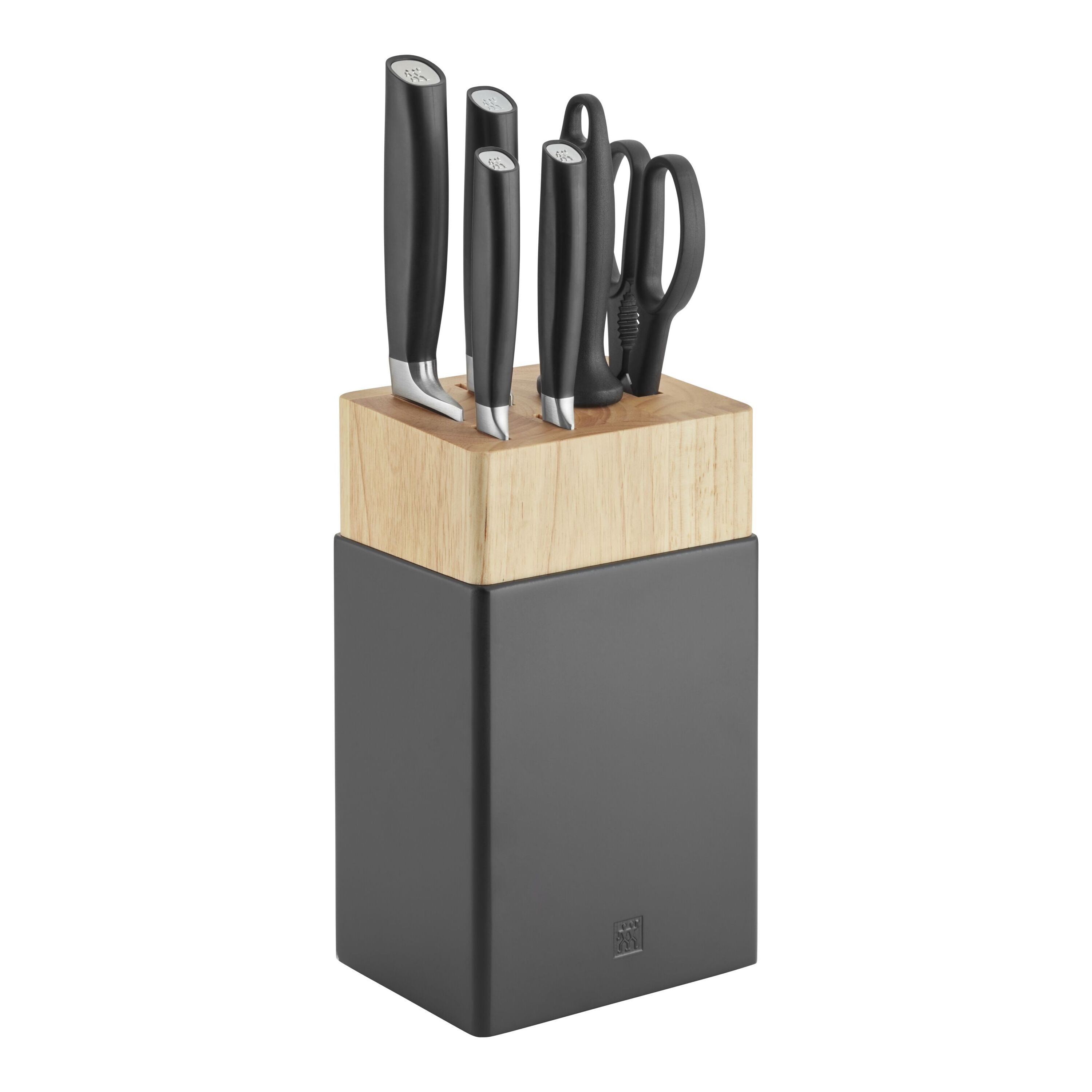 ZWILLING        All * Star                7-tlg, Messerblockset, Silber, Schwarz