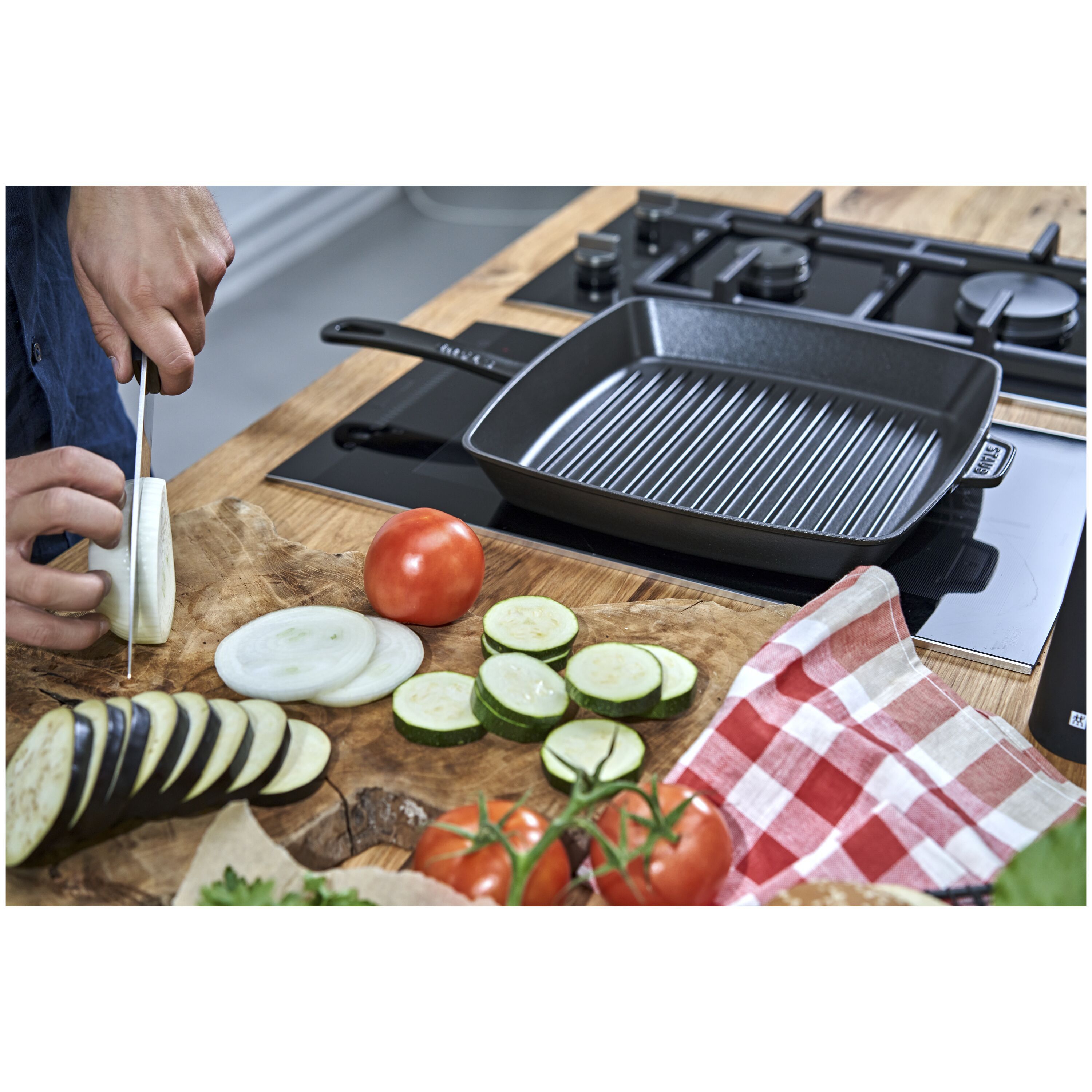 Staub        Grill Pans                American Grill 30 cm, Gusseisen, Schwarz