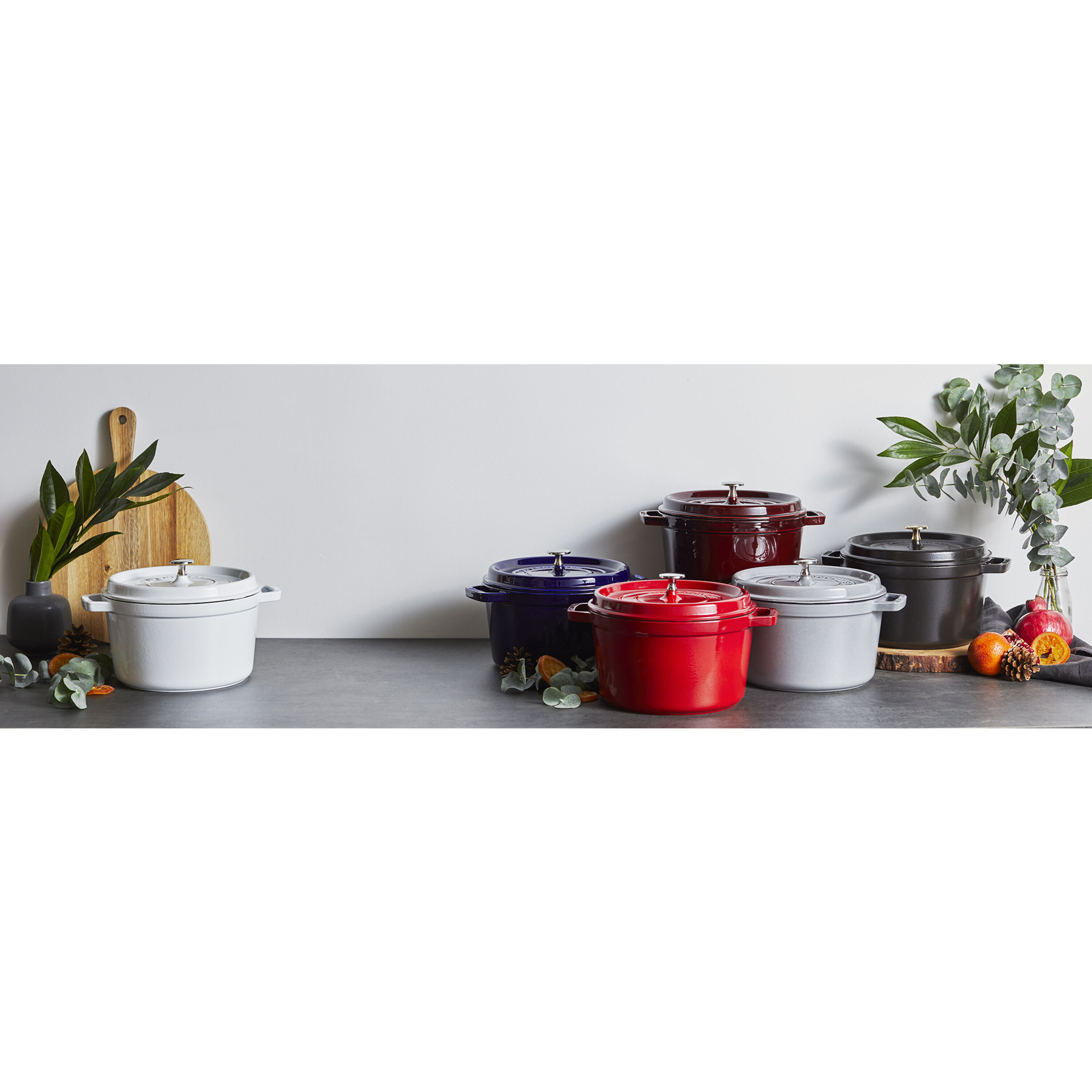 Staub        La Cocotte                Cocotte tief 24 cm, rund, Schwarz, Gusseisen