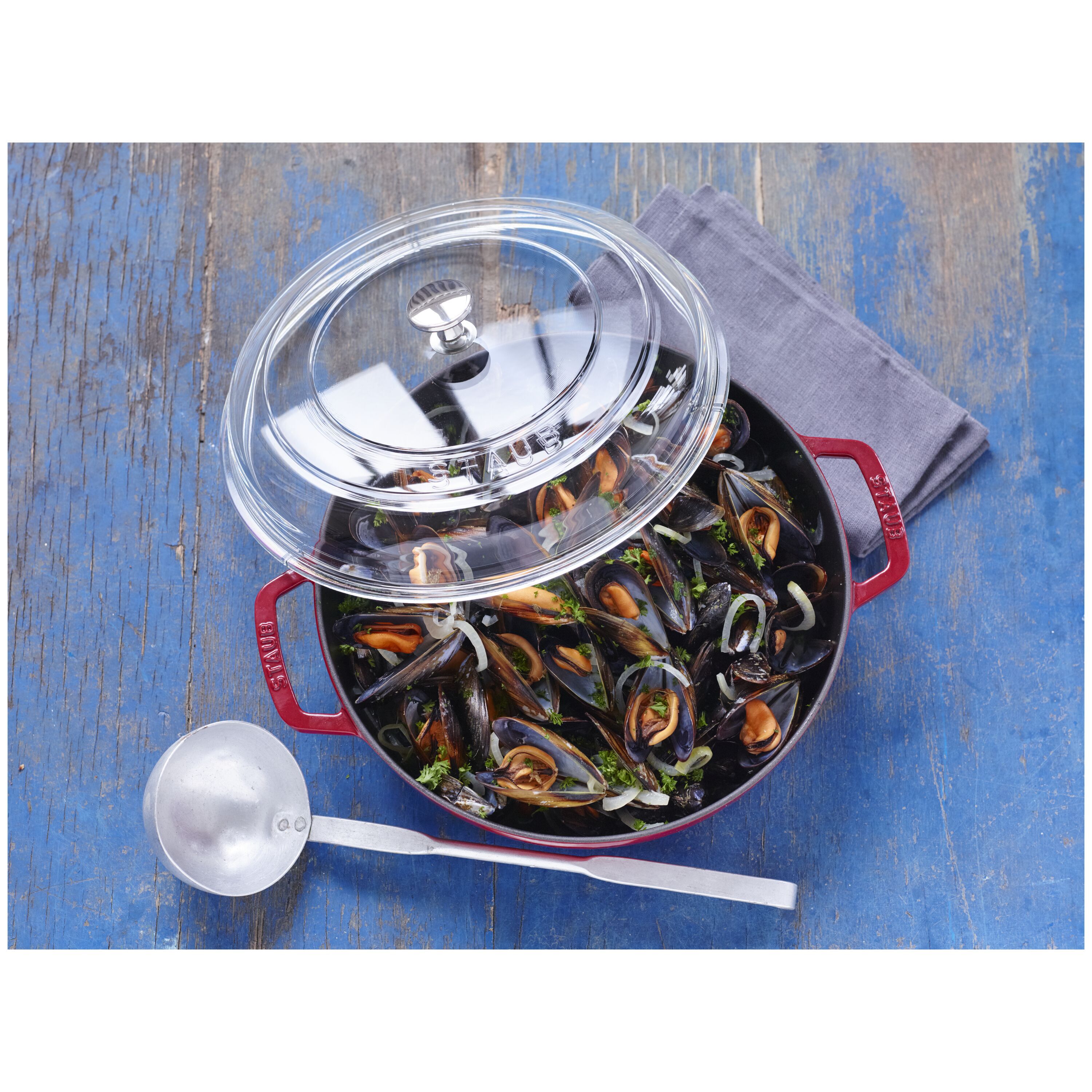 Staub                        Gewölbter Glasdeckel 28 cm, Glas