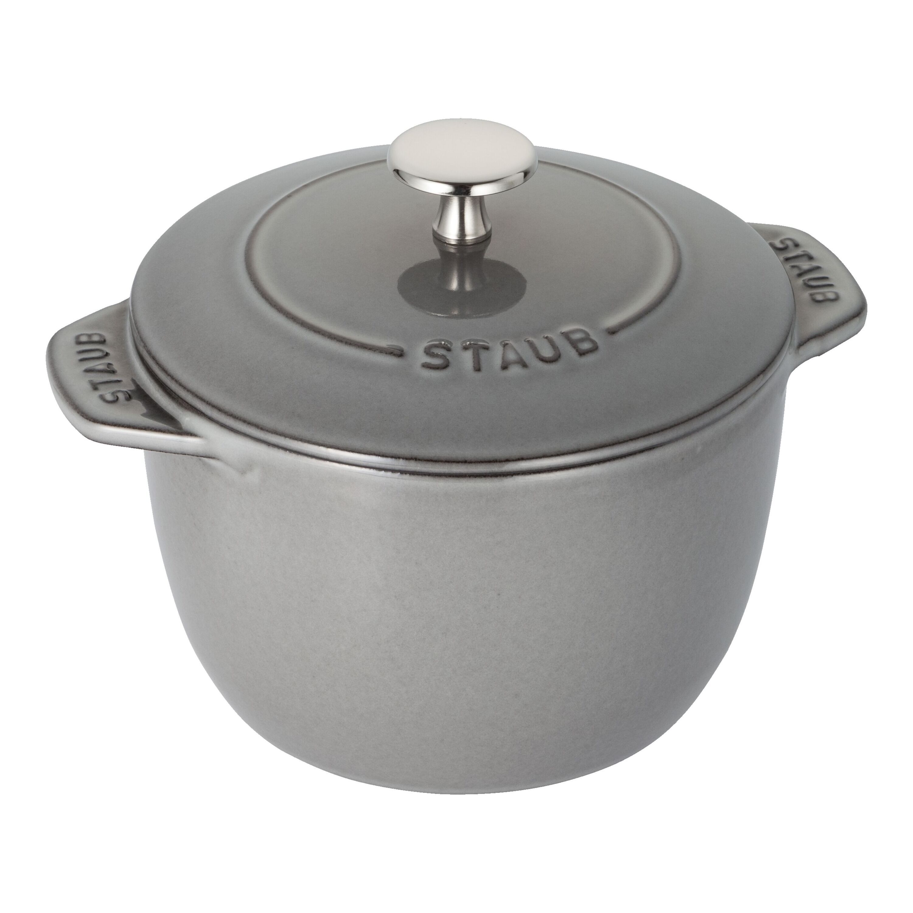 Staub        La Cocotte                Reis-Cocotte 16 cm, rund, Graphit-Grau, Gusseisen