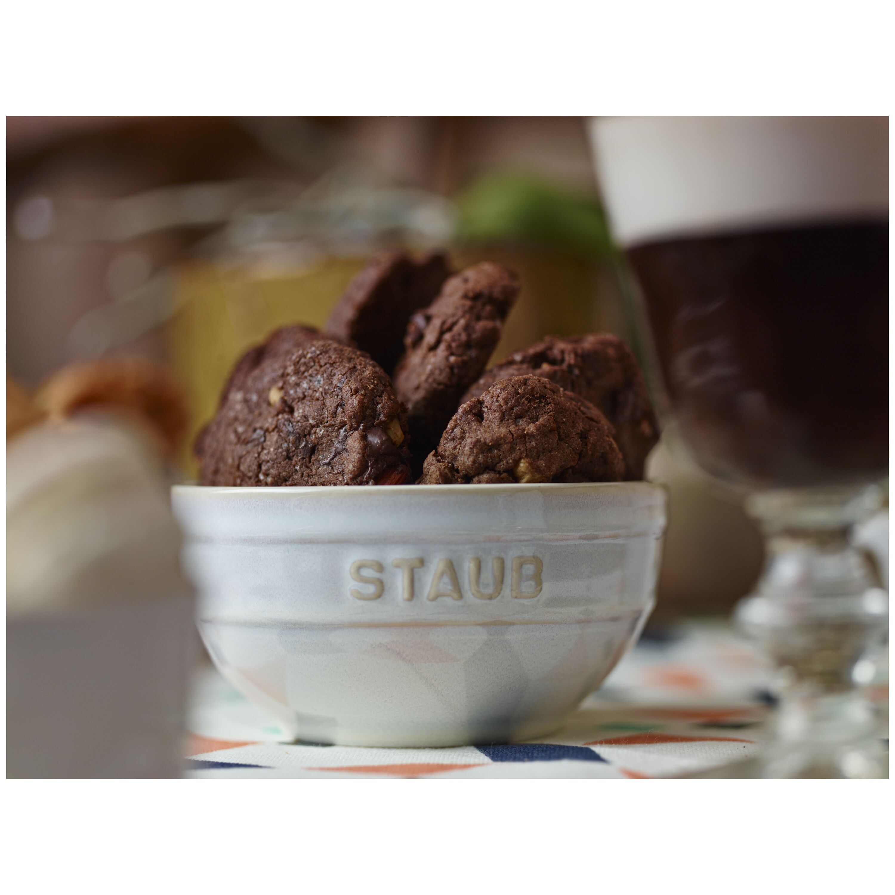 Staub        Ceramique                Schüssel 12 cm, rund, Elfenbein-Weiß, Keramik