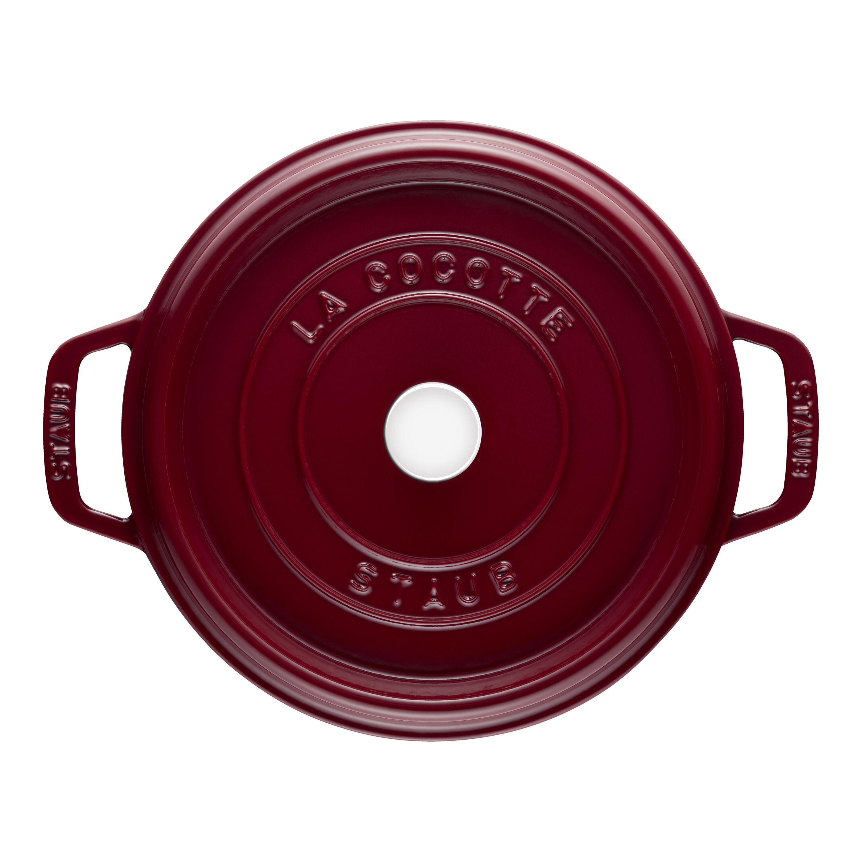 Staub        La Cocotte                Cocotte 24 cm, rund, Bordeaux, Gusseisen