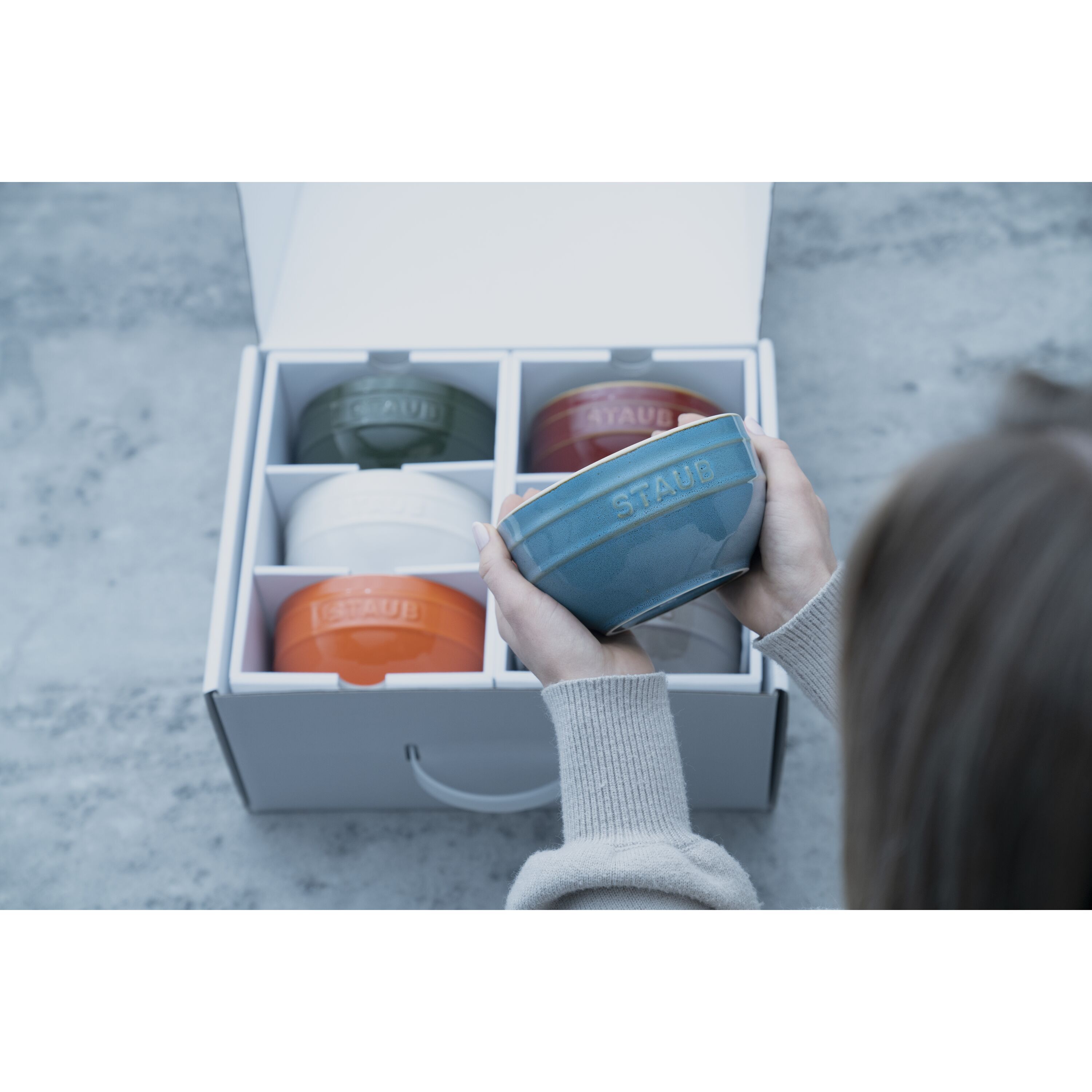 Staub        Ceramique                Schüssel Set Regenbogen 12 cm / 6-tlg, Keramik