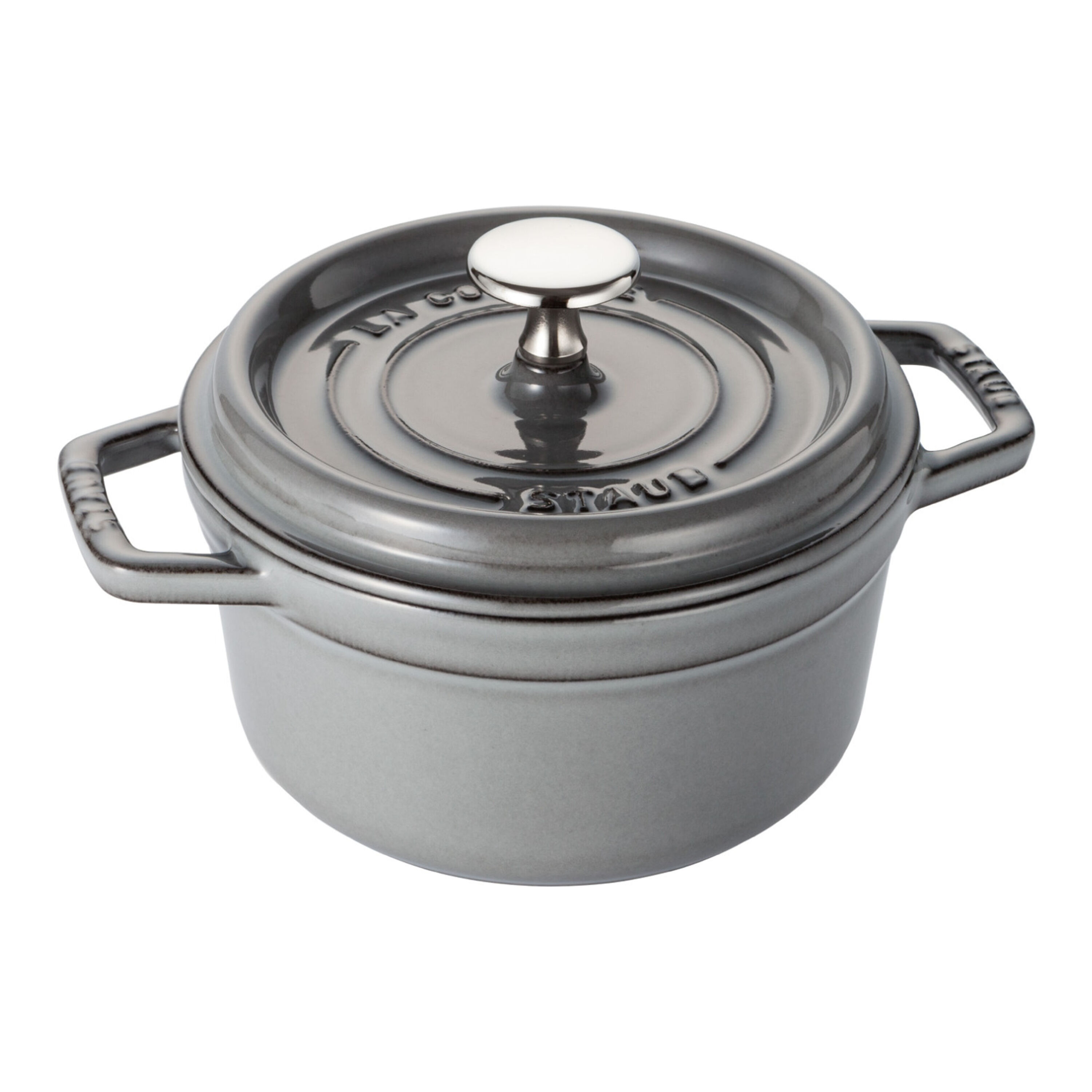 Staub        La Cocotte                Cocotte 16 cm, rund, Graphit-Grau, Gusseisen