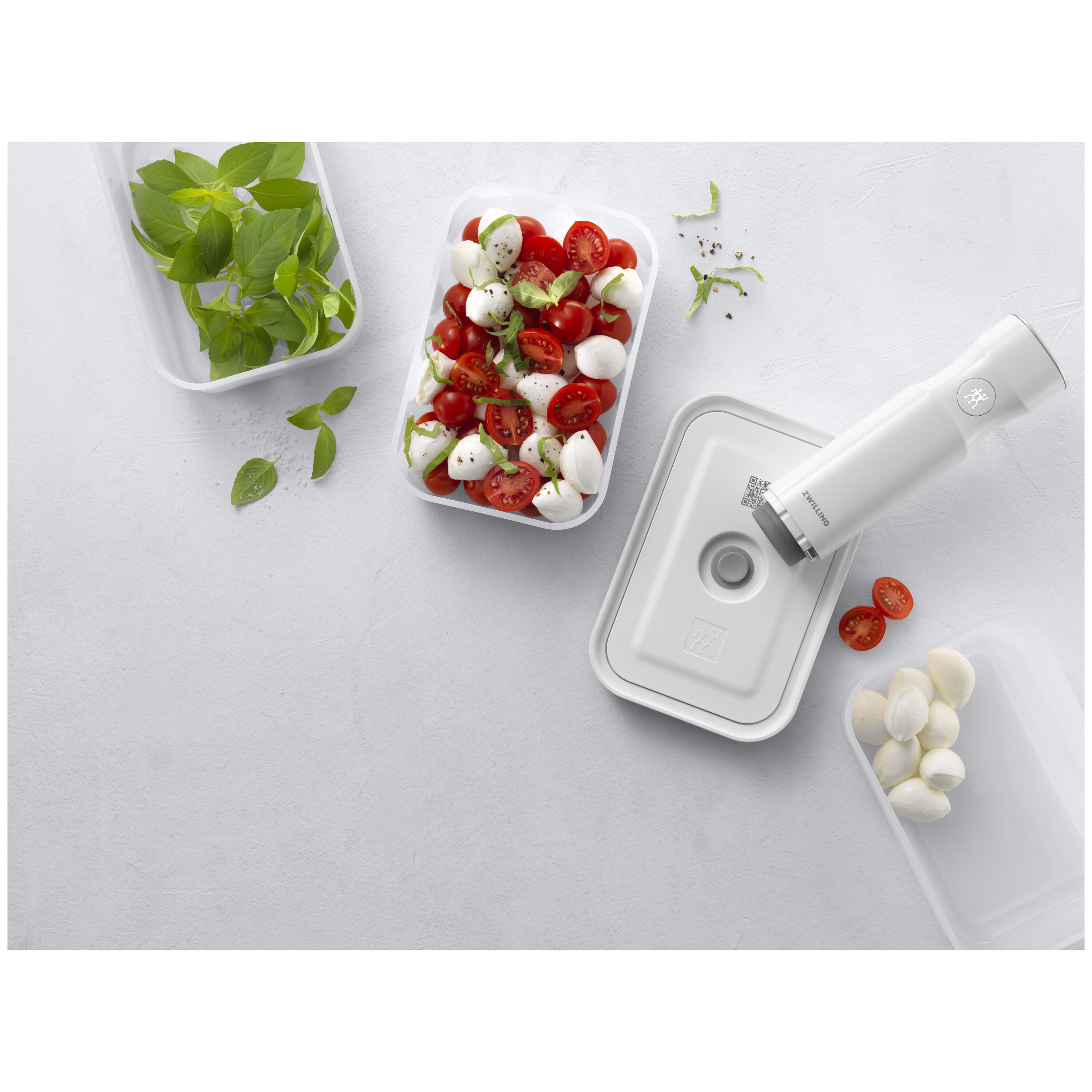 ZWILLING        Fresh & Save                Vakuum Boxset, S/M/L / 3-tlg, Kunststoff, Semitransparent-Grau