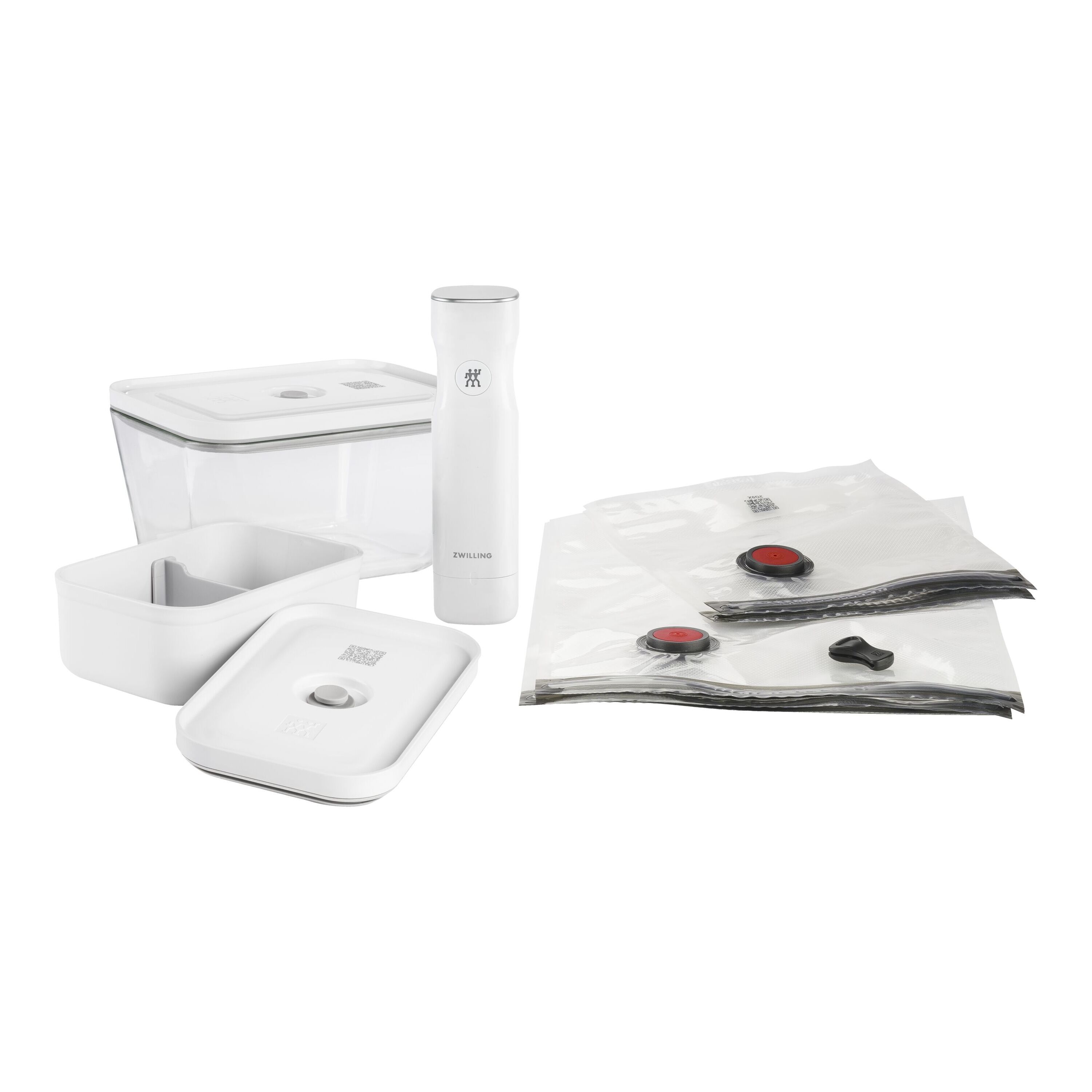 ZWILLING        Fresh & Save                Vakuum Starter Set, Mix / Glas L/Lunchbox M, 7-tlg, Weiß