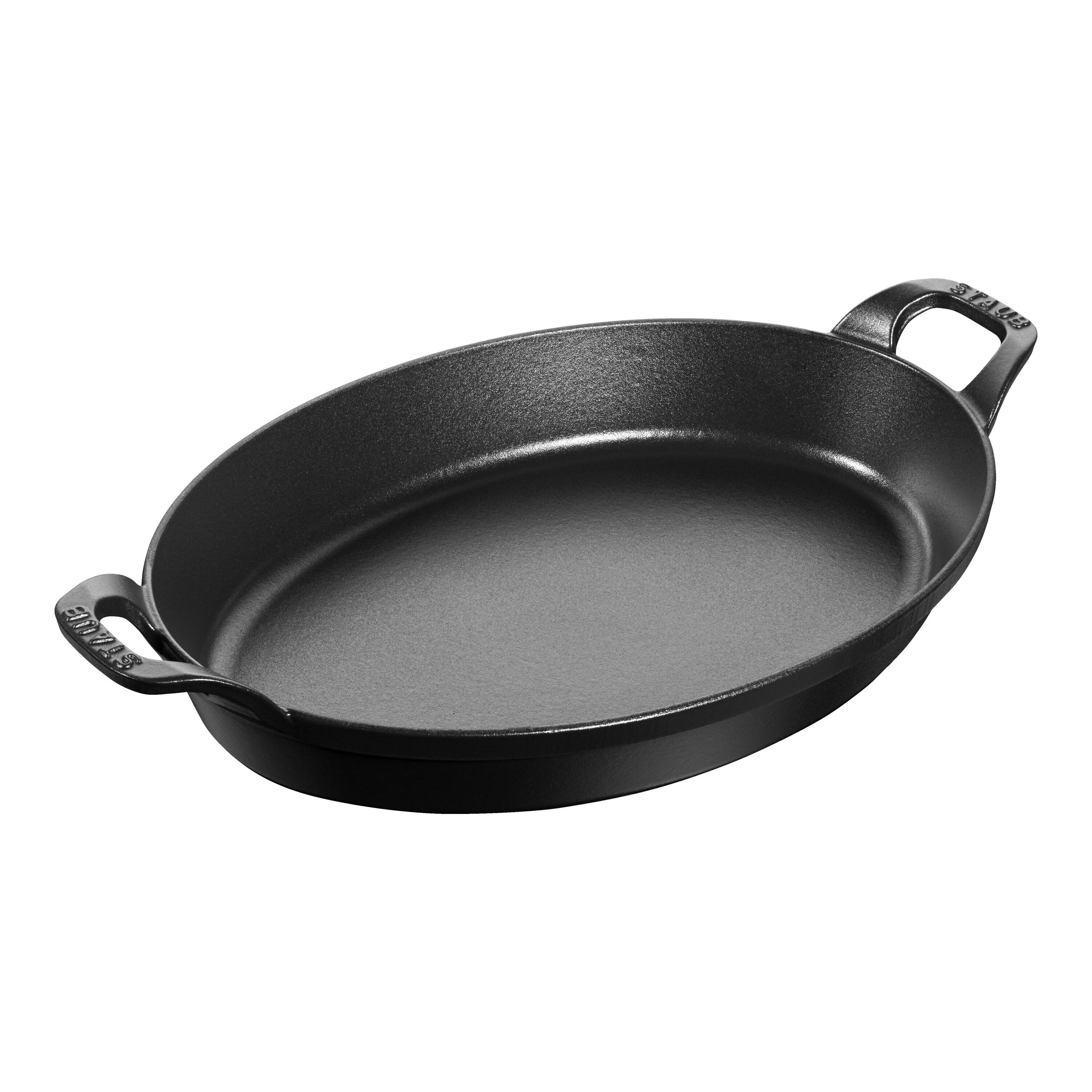 Staub        Specialities                Ofenform 32 cm, oval, Schwarz, Gusseisen