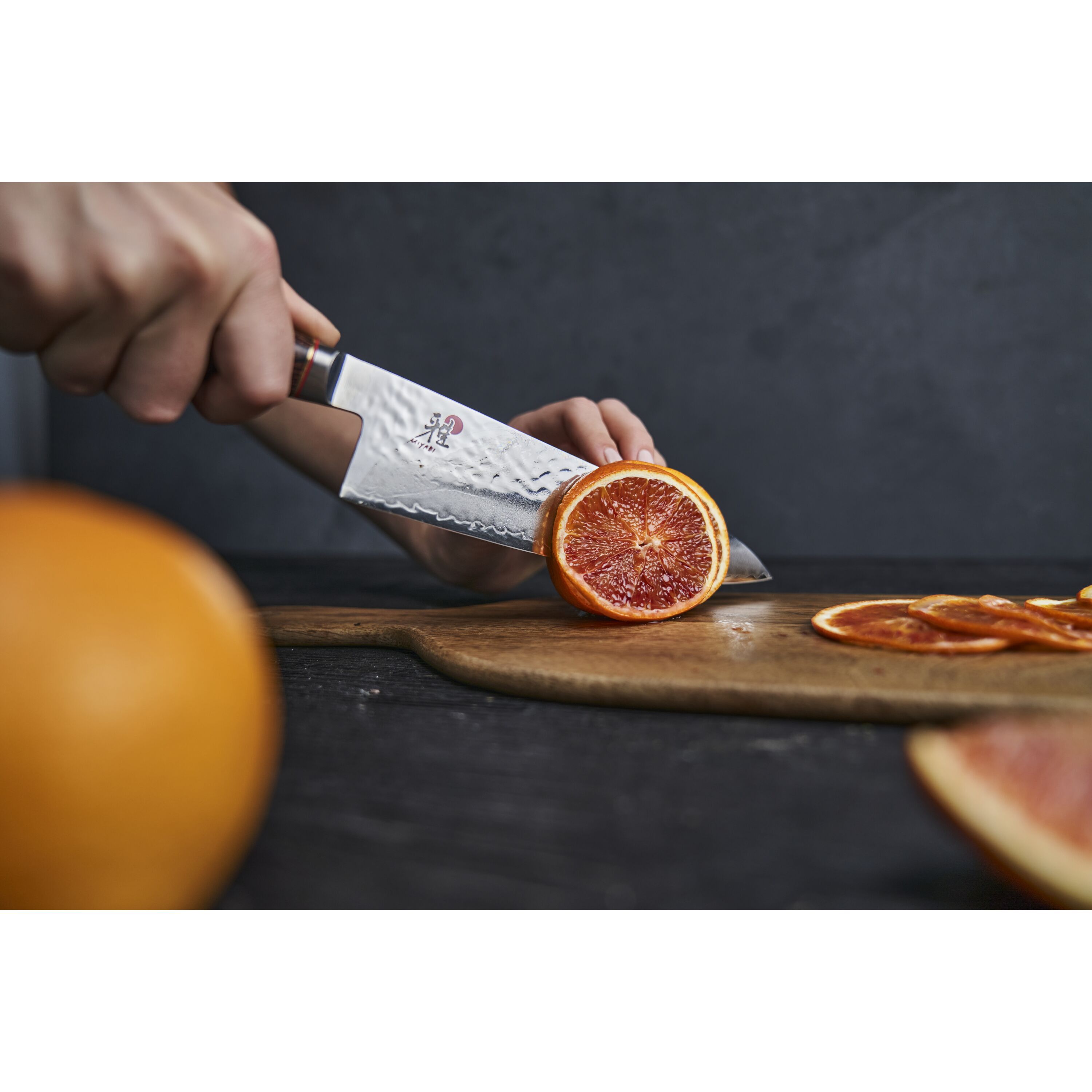 MIYABI        6000 MCT                Gyutoh 20 cm, Pakka Holz