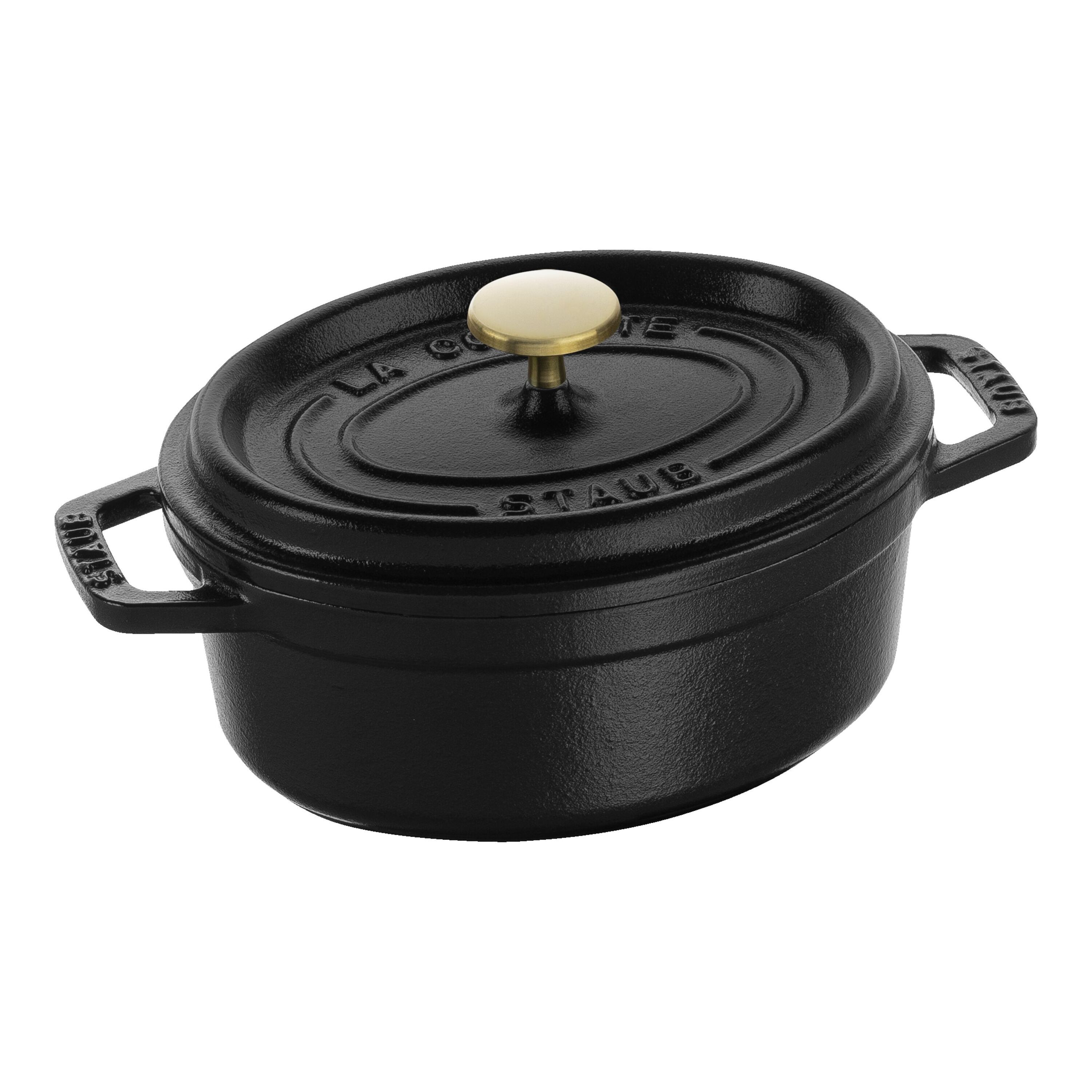 Staub        La Cocotte                Cocotte 15 cm, oval, Schwarz, Gusseisen