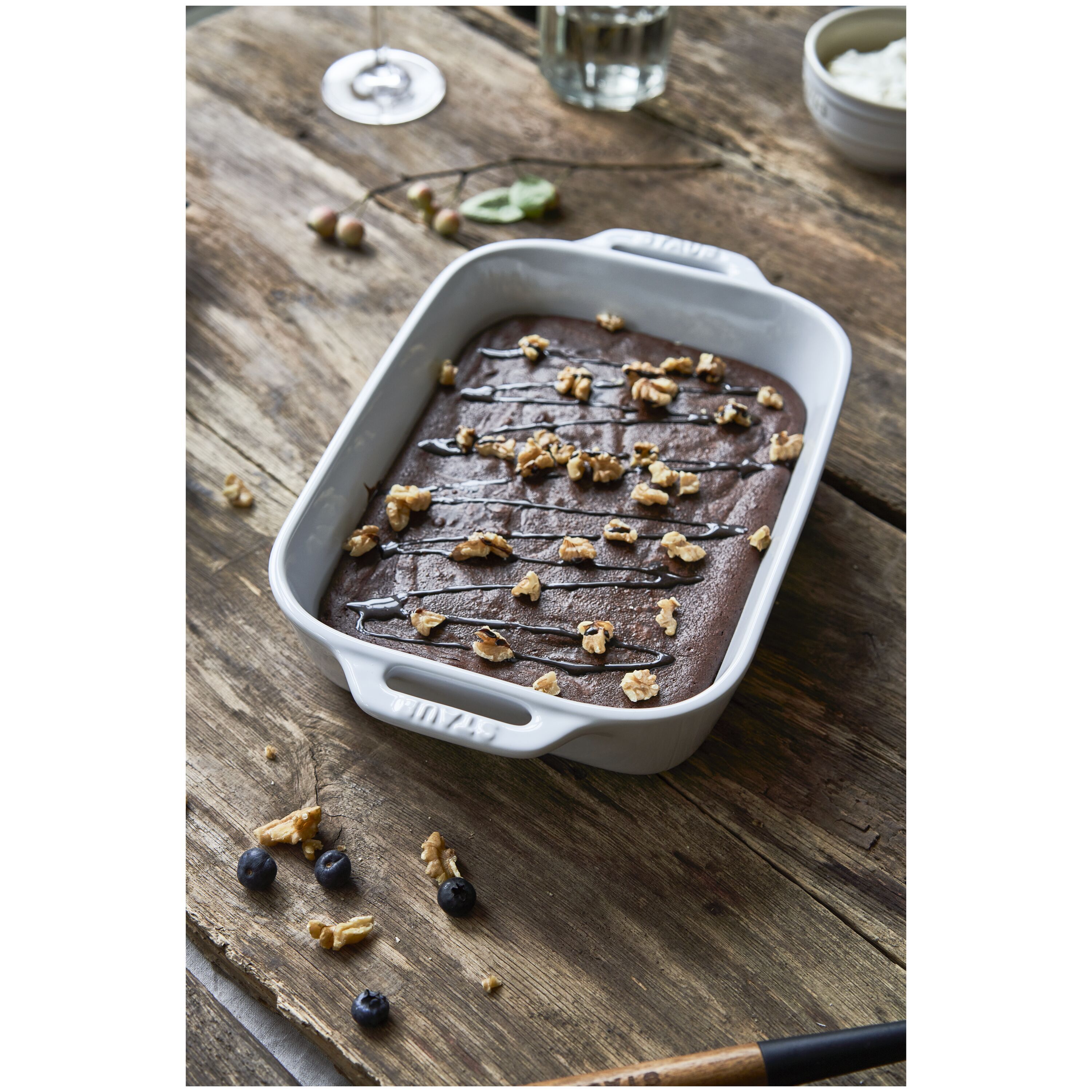 Staub        Ceramique                Auflaufform 27 x 20 cm, rechteckig, Weiß, Keramik