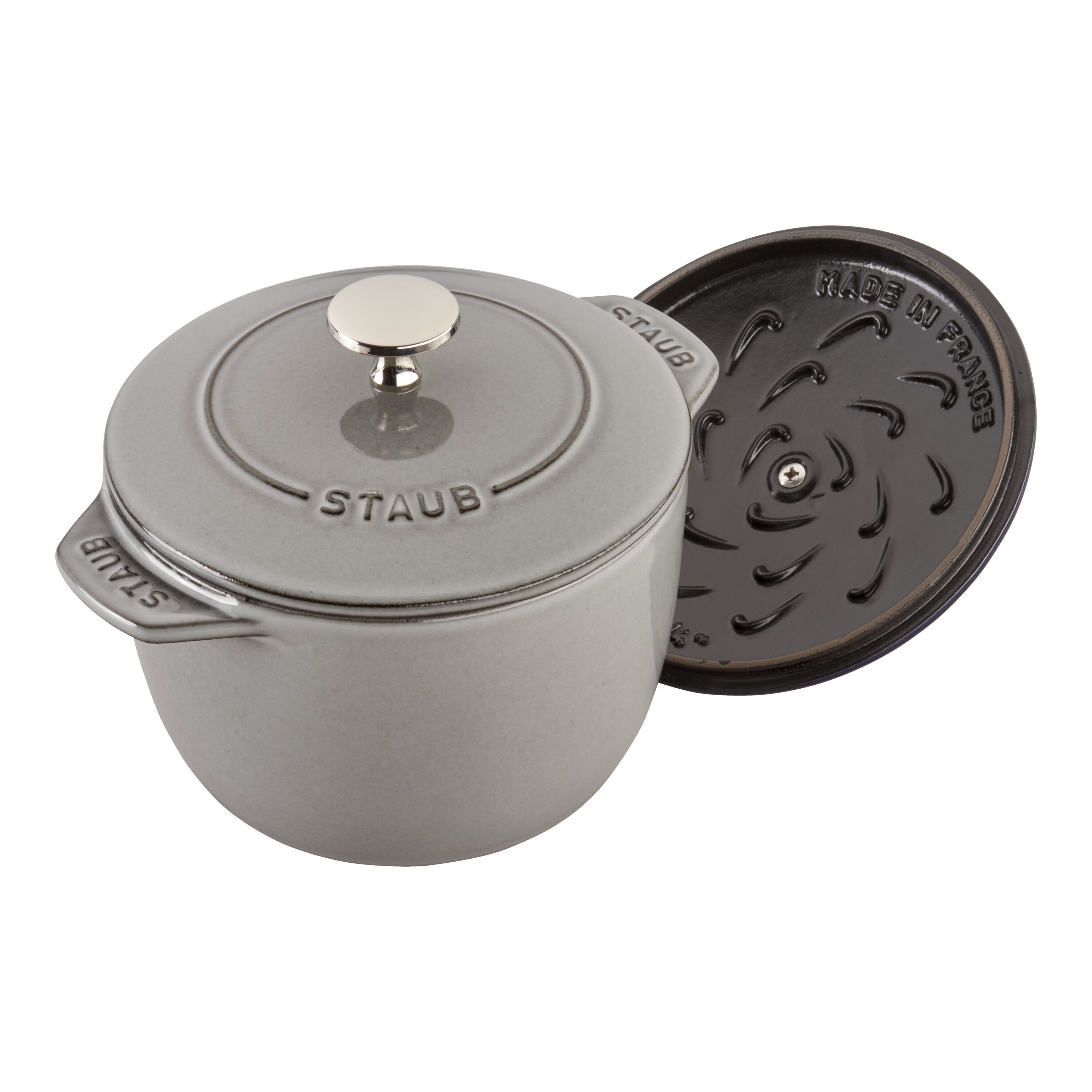 Staub        La Cocotte                Reis-Cocotte 16 cm, rund, Graphit-Grau, Gusseisen