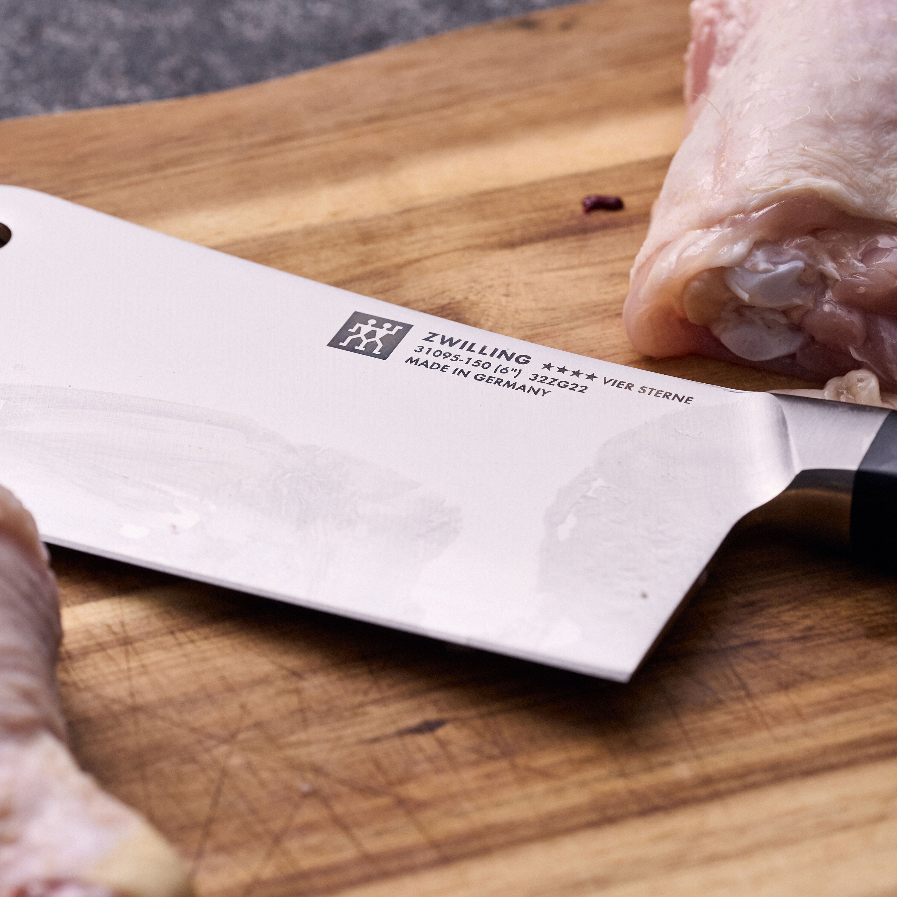 ZWILLING        **** VIER STERNE                Hackmesser 15 cm