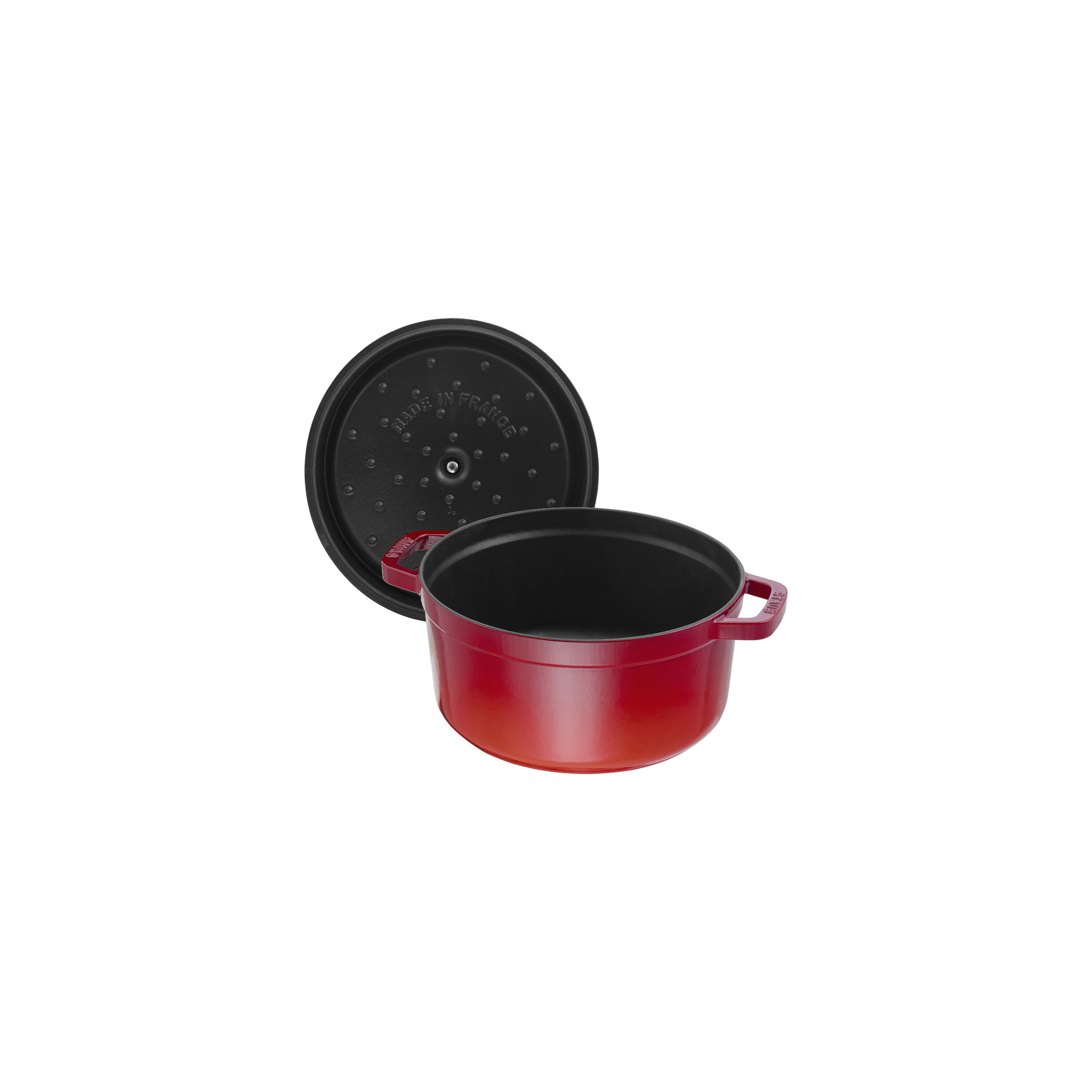 Staub        La Cocotte                Cocotte 28 cm, rund, Kirsch-Rot, Gusseisen