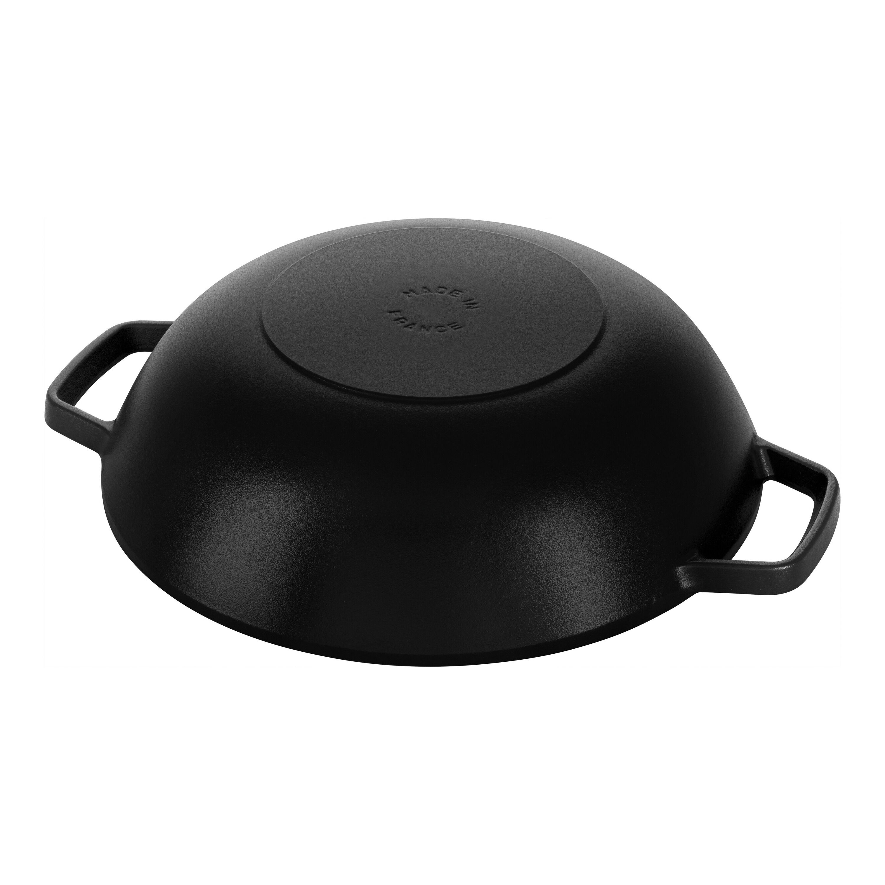 Staub        Specialities                Wok mit Glasdeckel 30 cm, rund, Schwarz, Gusseisen