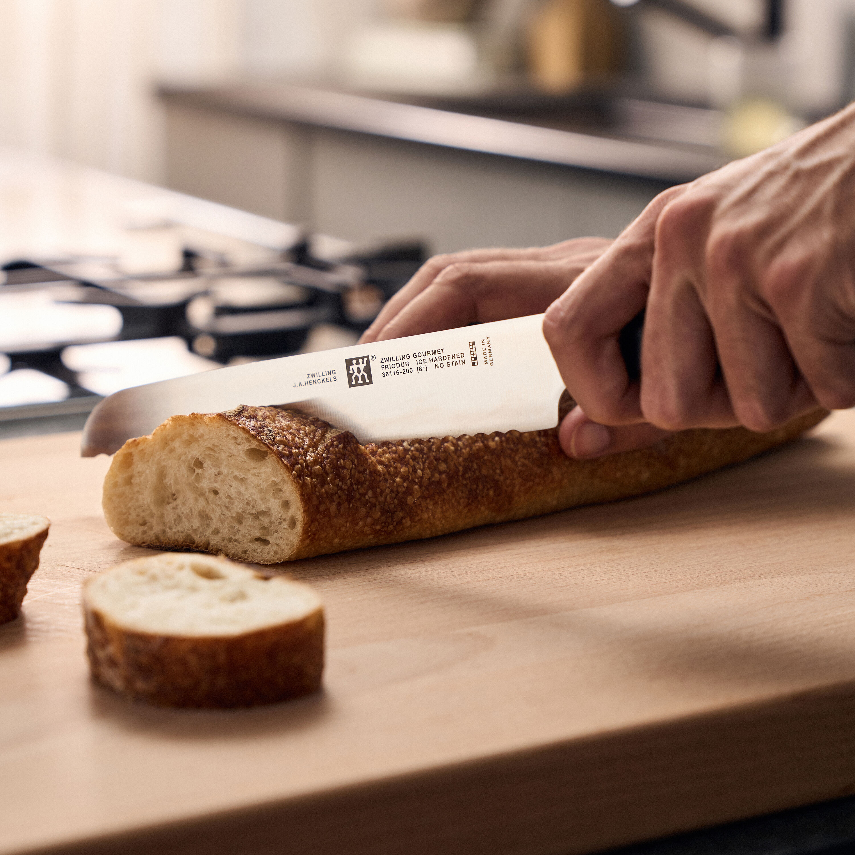 ZWILLING        Gourmet                Brotmesser 20 cm, Wellenschliff