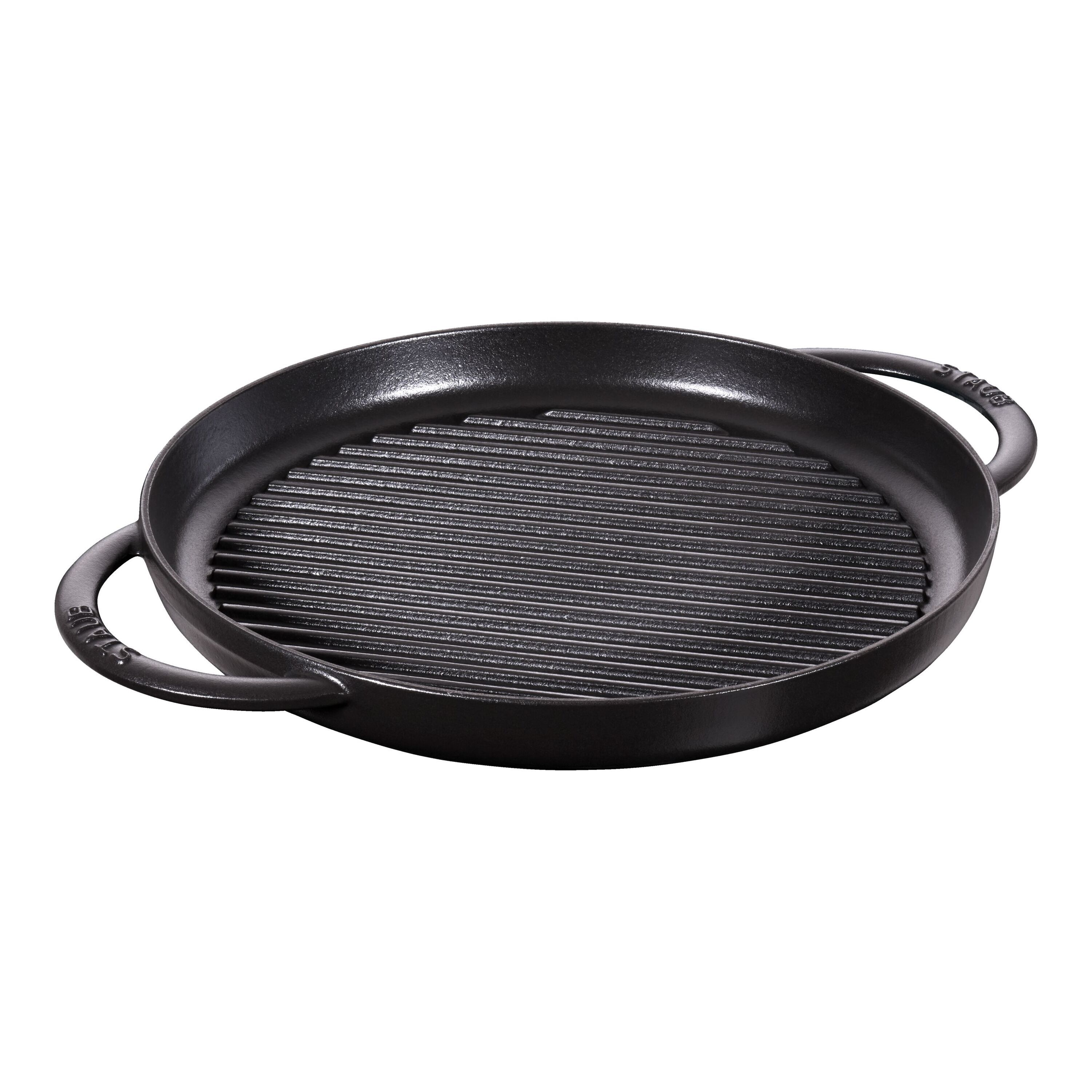 Staub        Grill Pans                Pure Grill 30 cm, rund, Schwarz, Gusseisen