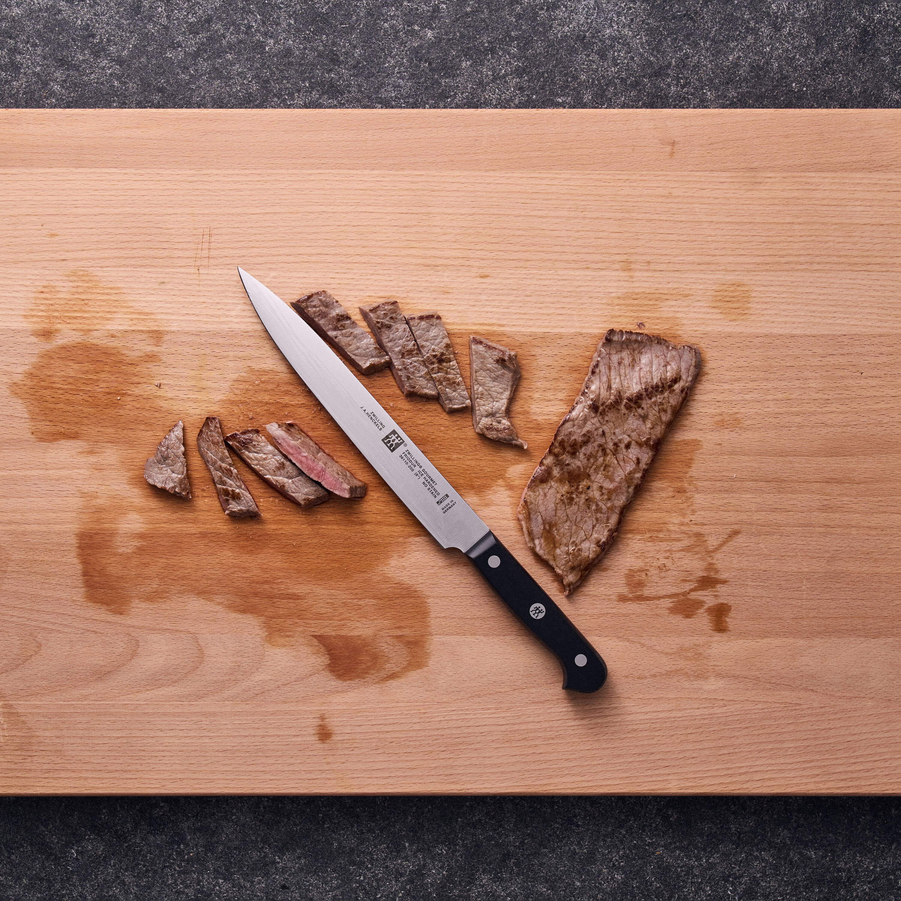 ZWILLING        Gourmet                Fleischmesser 20 cm, Glattschliff