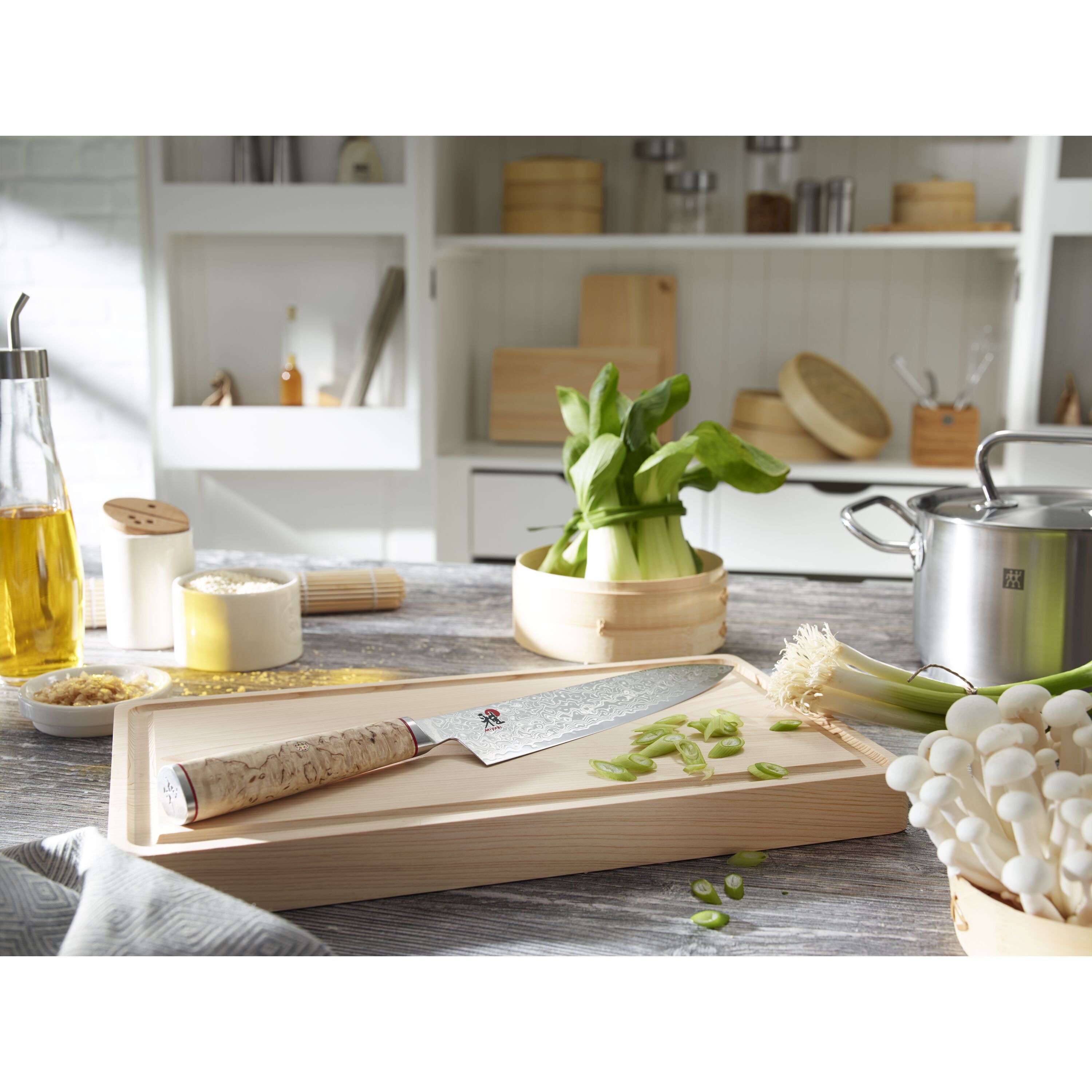 MIYABI        5000 MCD                Santokumesser 18 cm, Glattschliff