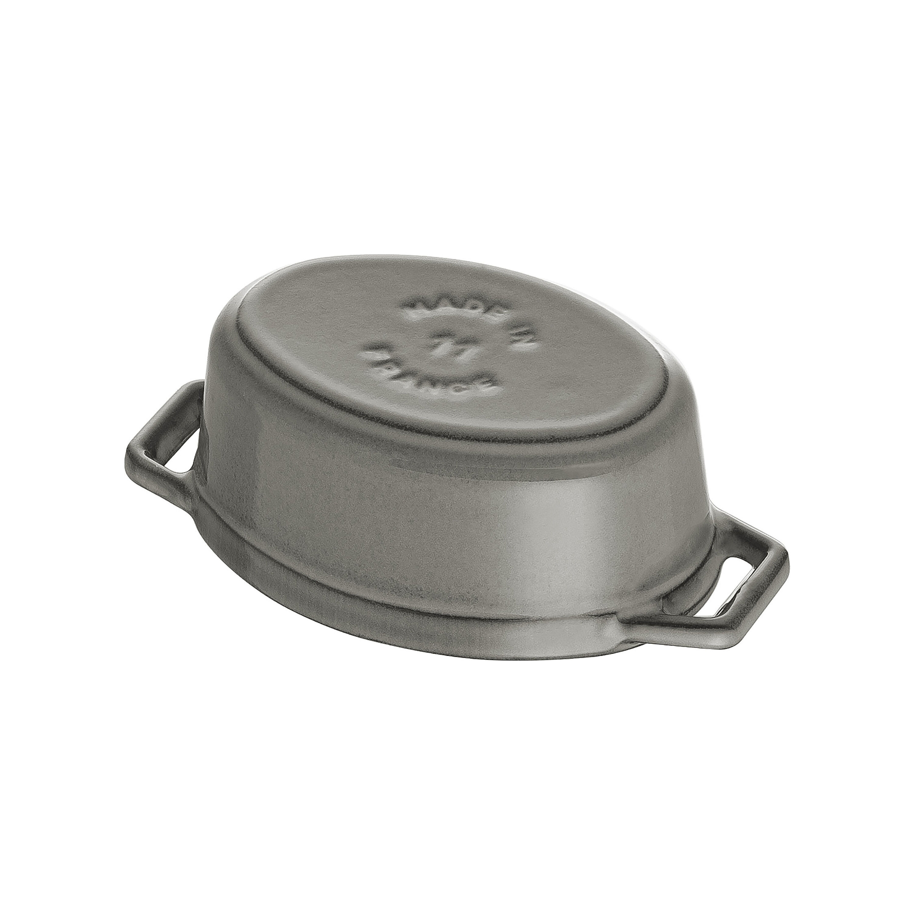 Staub        La Cocotte                Mini Cocotte 11 cm, oval, Graphit-Grau, Gusseisen