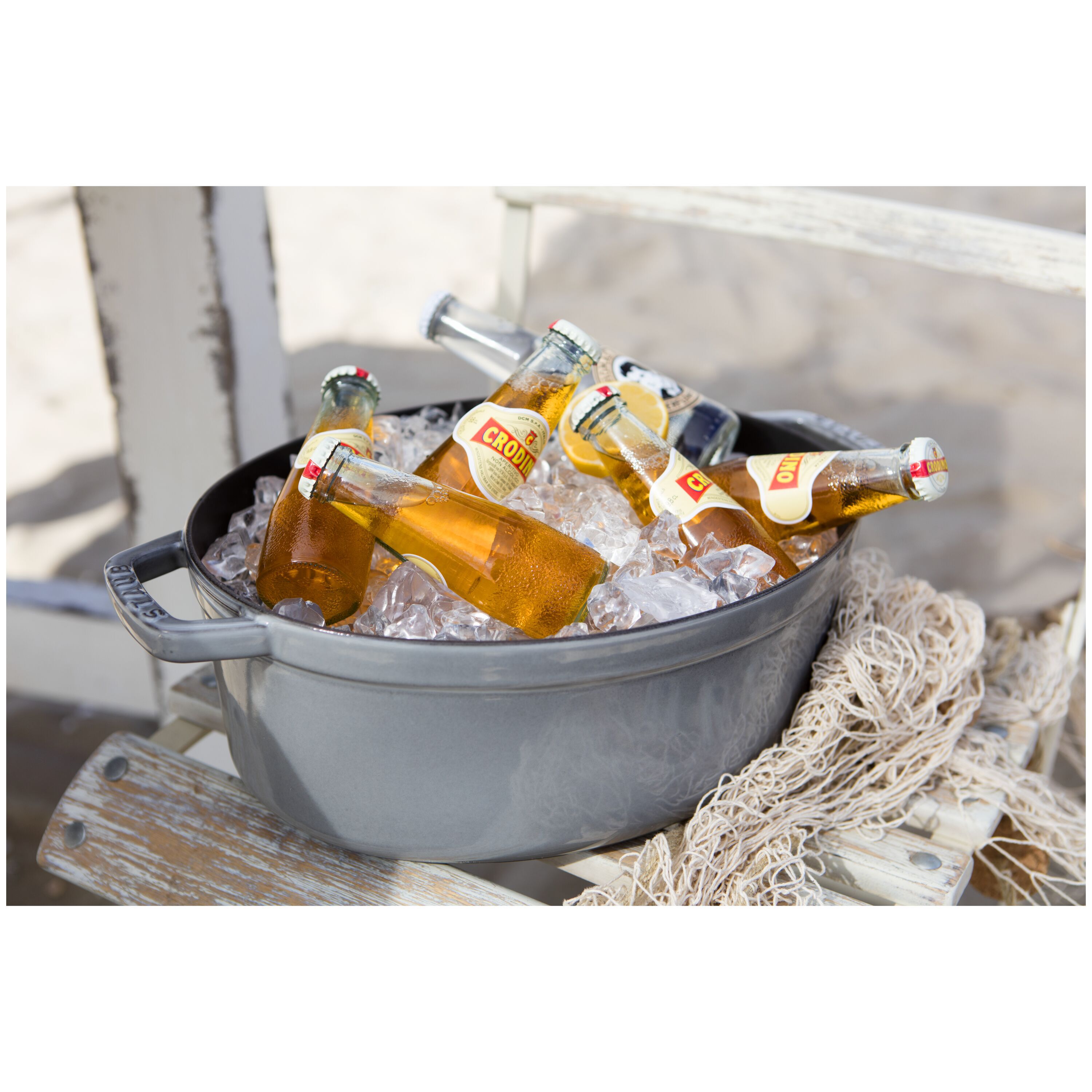 Staub        La Cocotte                Cocotte 31 cm, oval, Graphit-Grau, Gusseisen