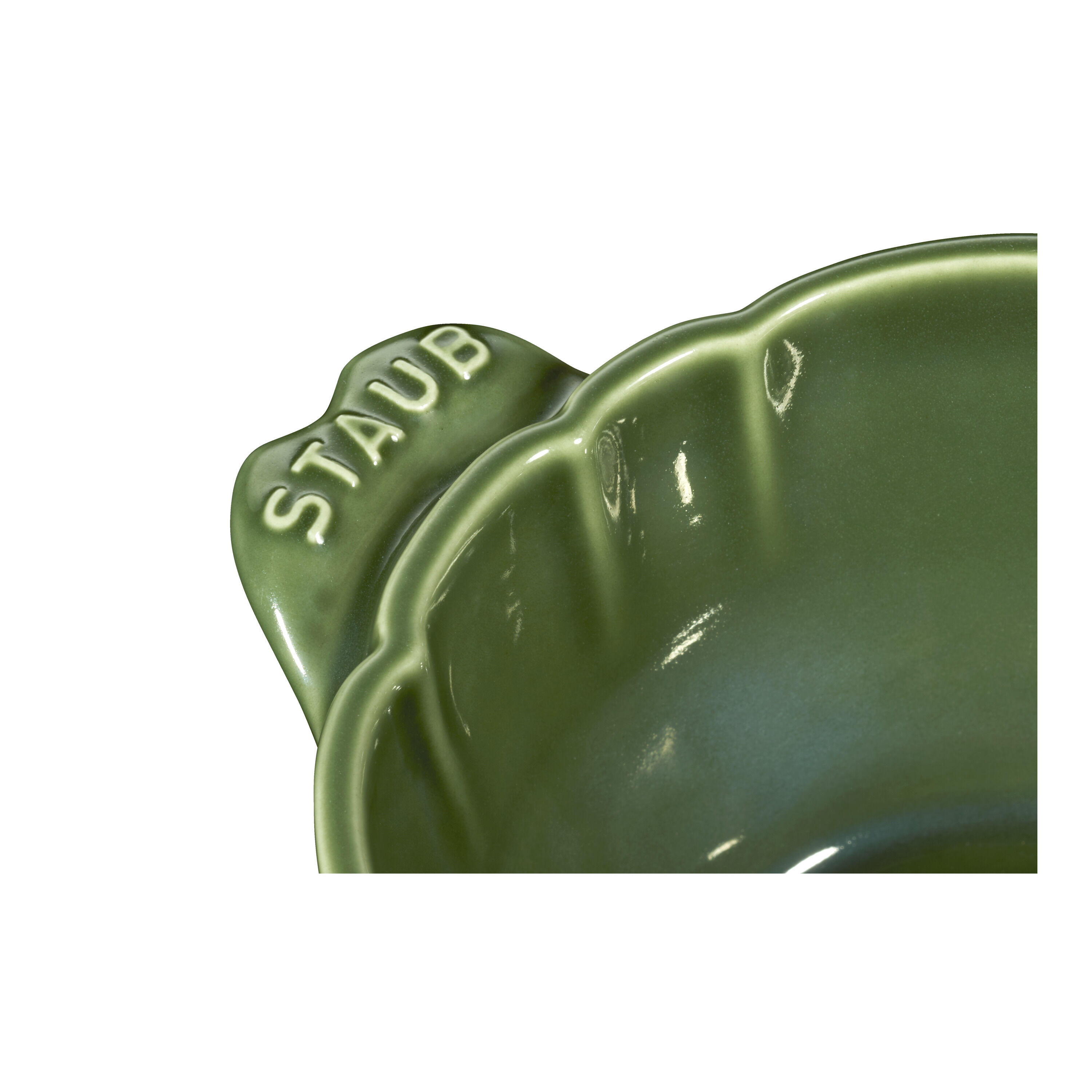Staub        Ceramique                Cocotte 13 cm, Artischocke, Basilikum-Grün, Keramik
