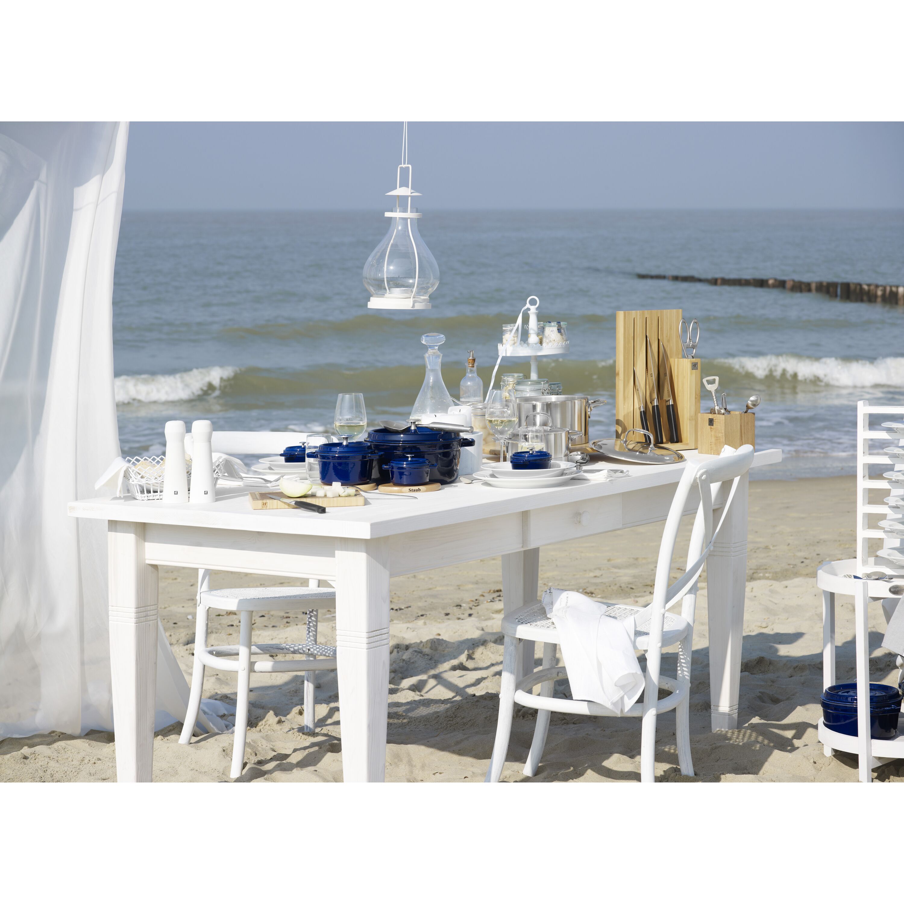 Staub        La Cocotte                Cocotte 20 cm, rund, Dunkelblau, Gusseisen