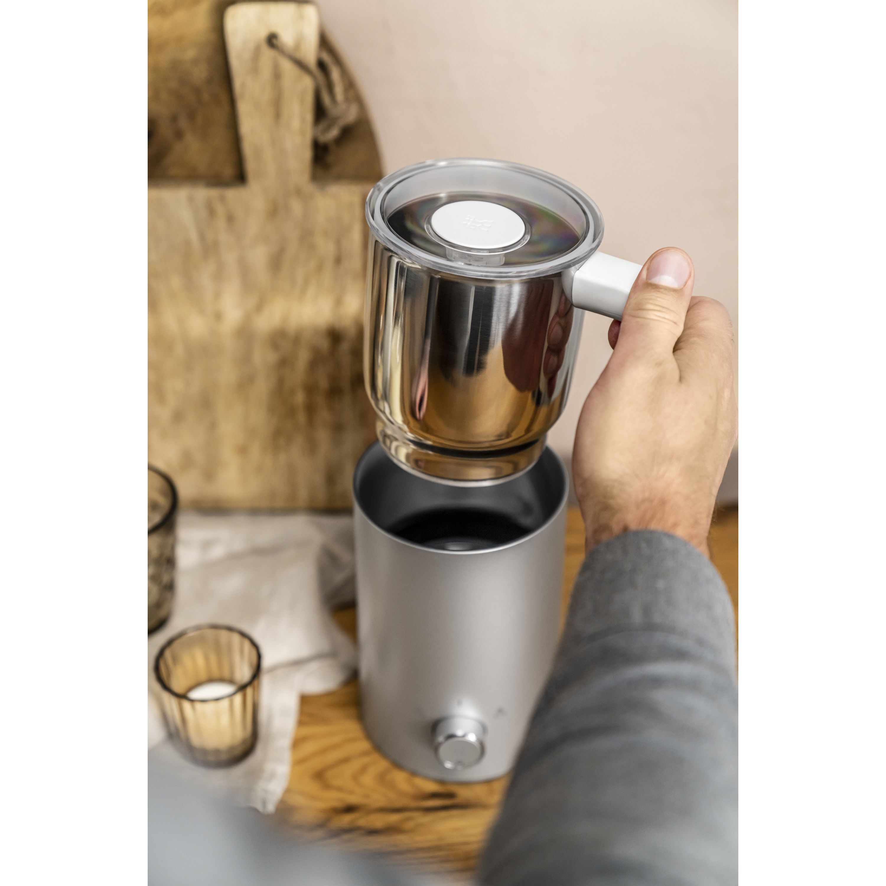 ZWILLING        Enfinigy                Milchaufschäumer, 400 ml, Silber