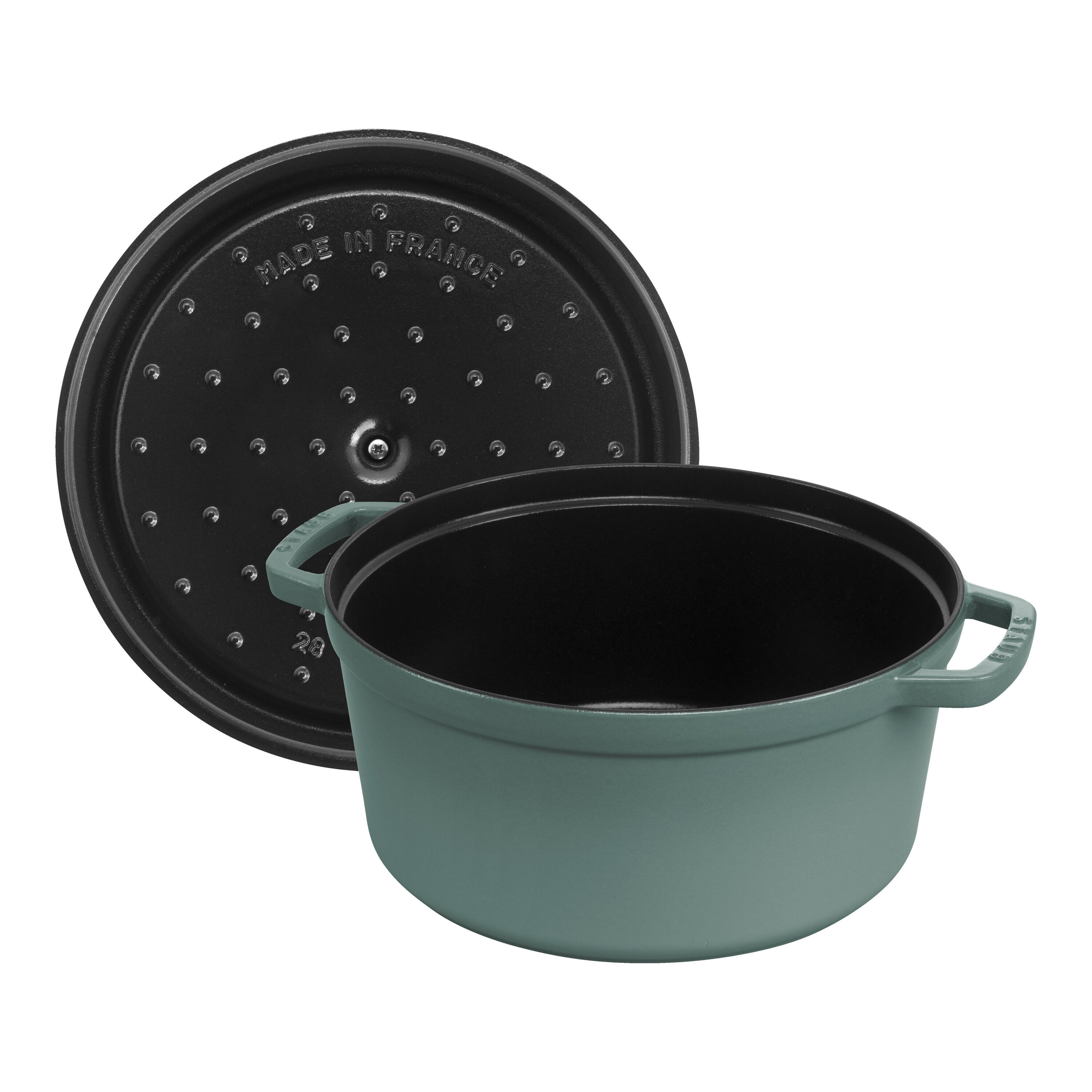 Staub        La Cocotte                Cocotte 28 cm, rund, Eukalyptus, Gusseisen