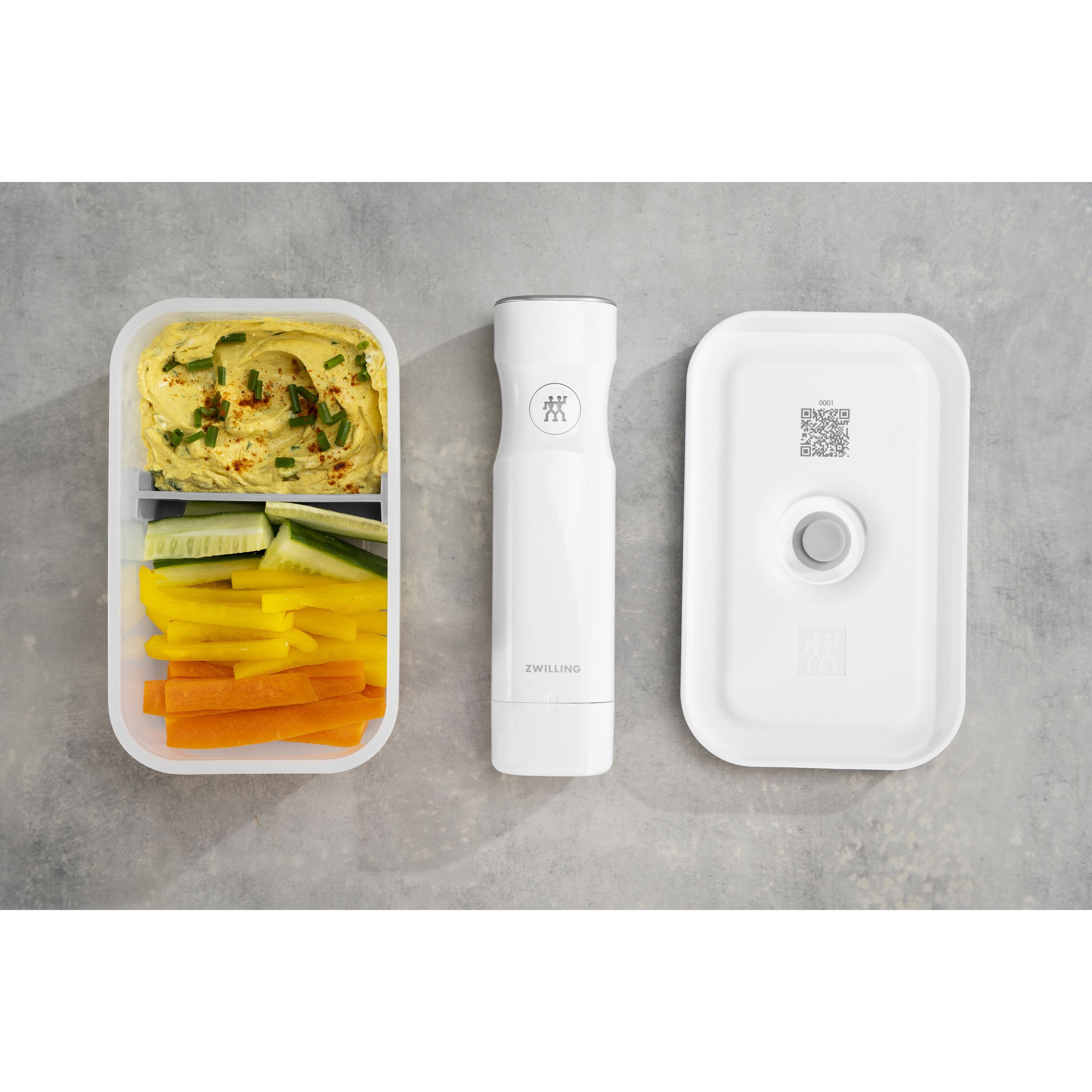 ZWILLING        Fresh & Save                Vakuum Lunchbox M, Kunststoff, Semitransparent-Grau