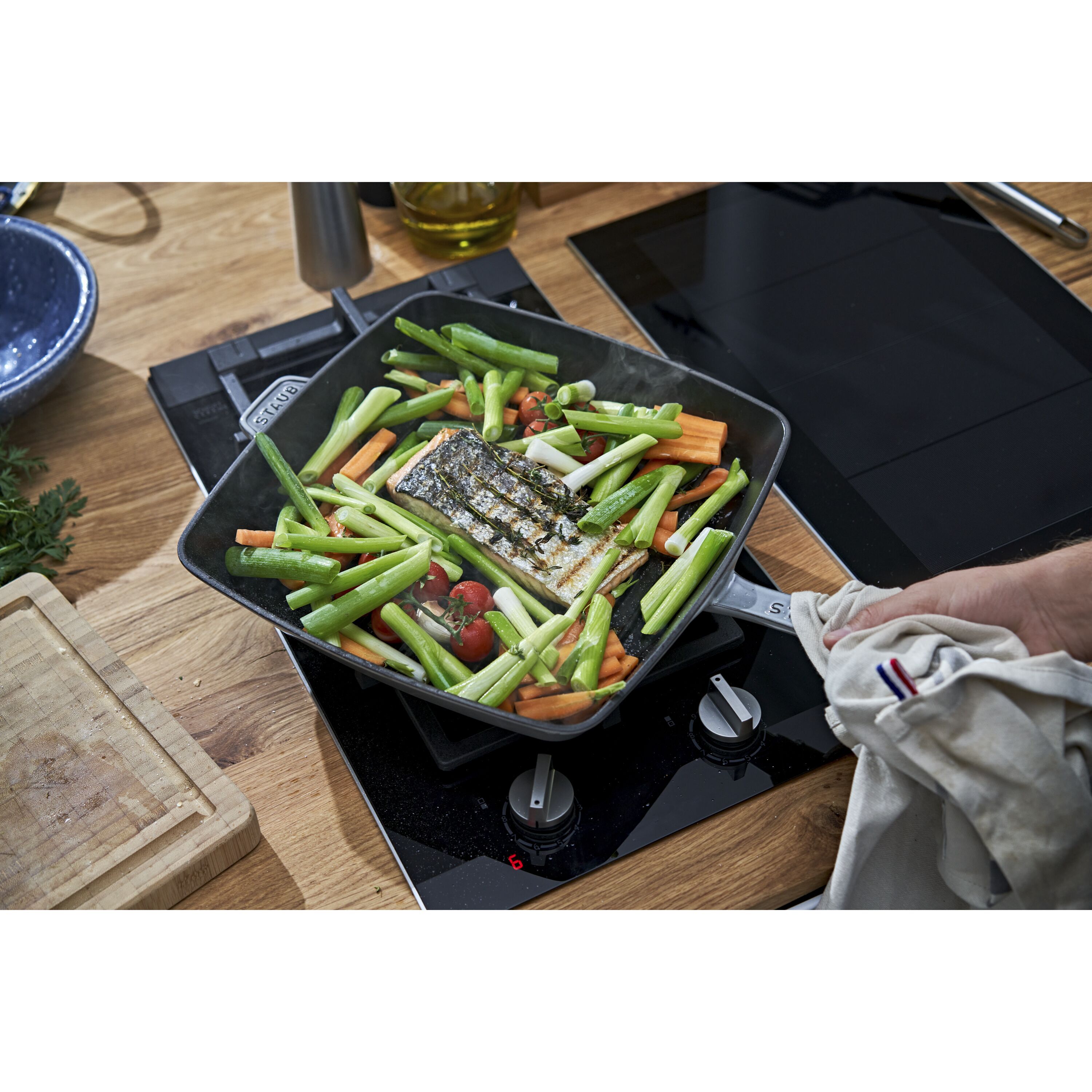 Staub        Grill Pans                American Grill 30 cm, Gusseisen, Graphit-Grau