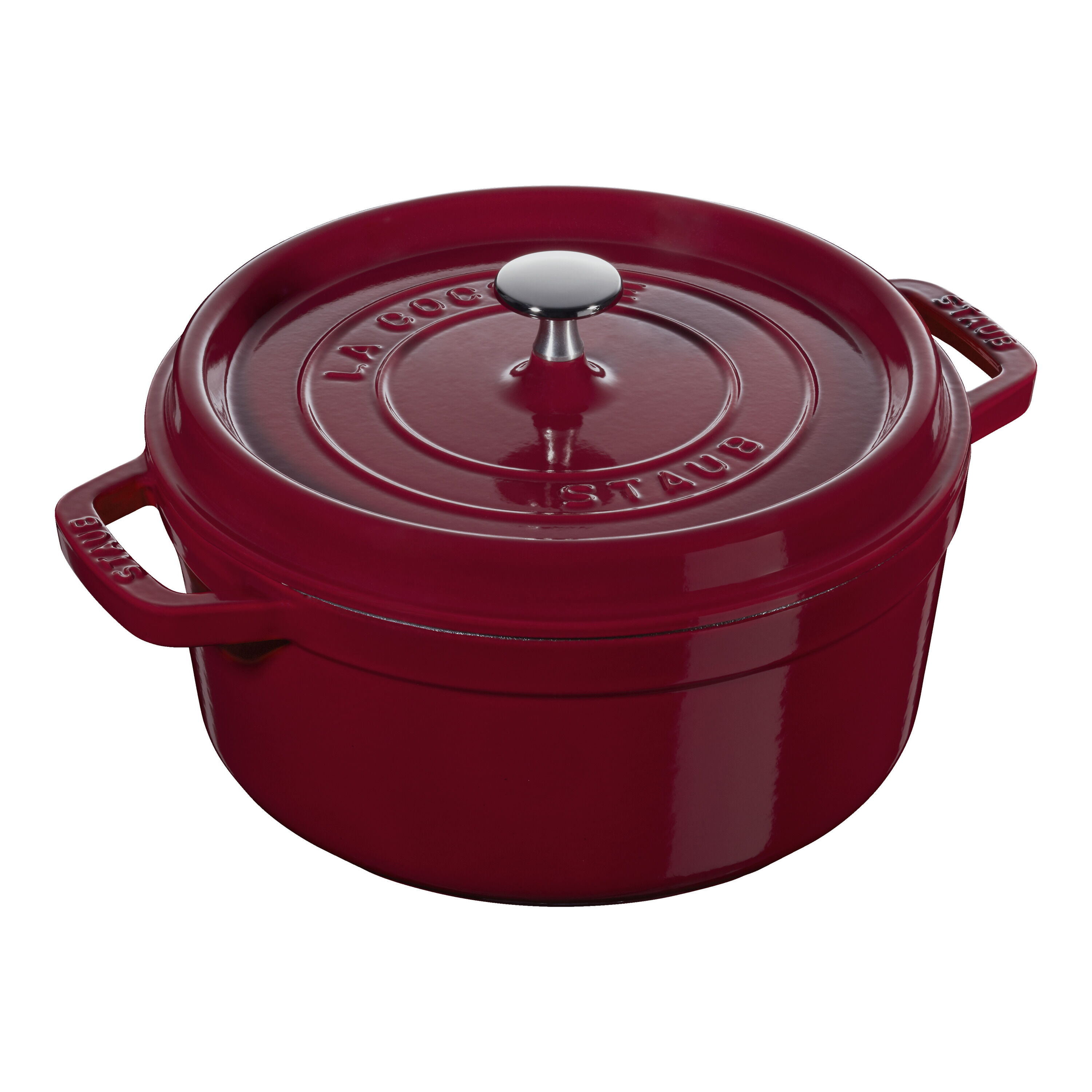 Staub        La Cocotte                Cocotte 24 cm, rund, Bordeaux, Gusseisen