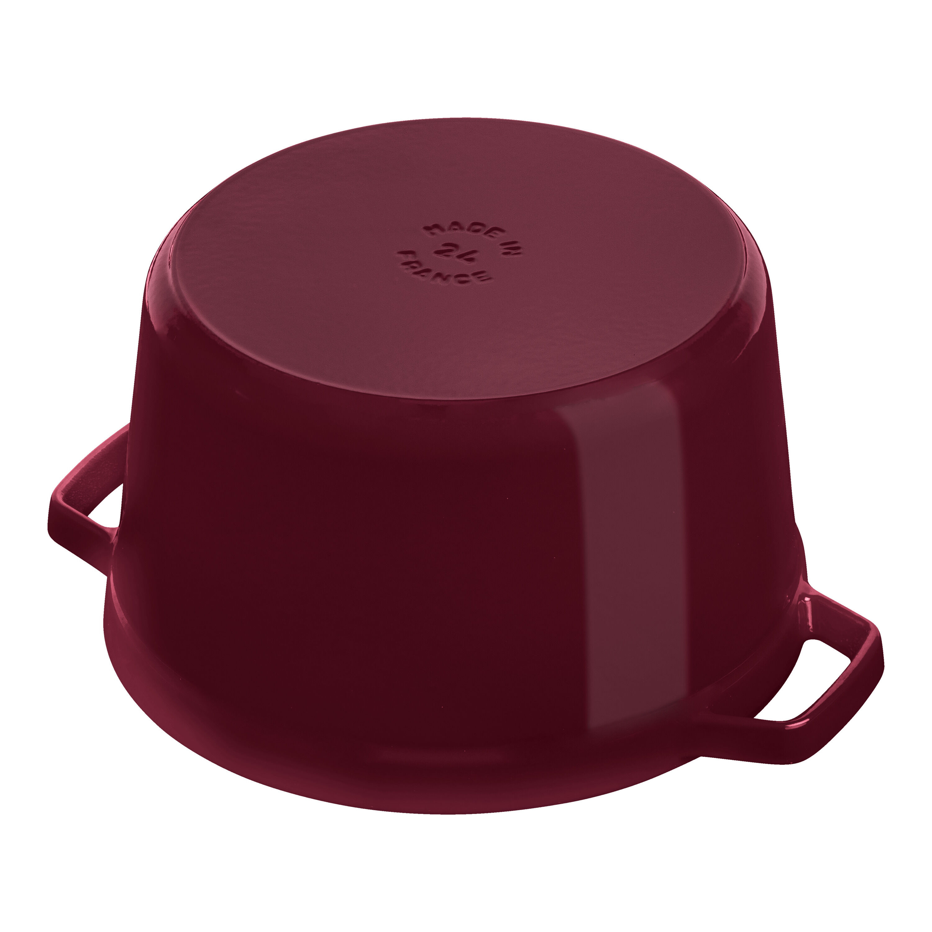 Staub        La Cocotte                Cocotte tief 24 cm, rund, Bordeaux, Gusseisen