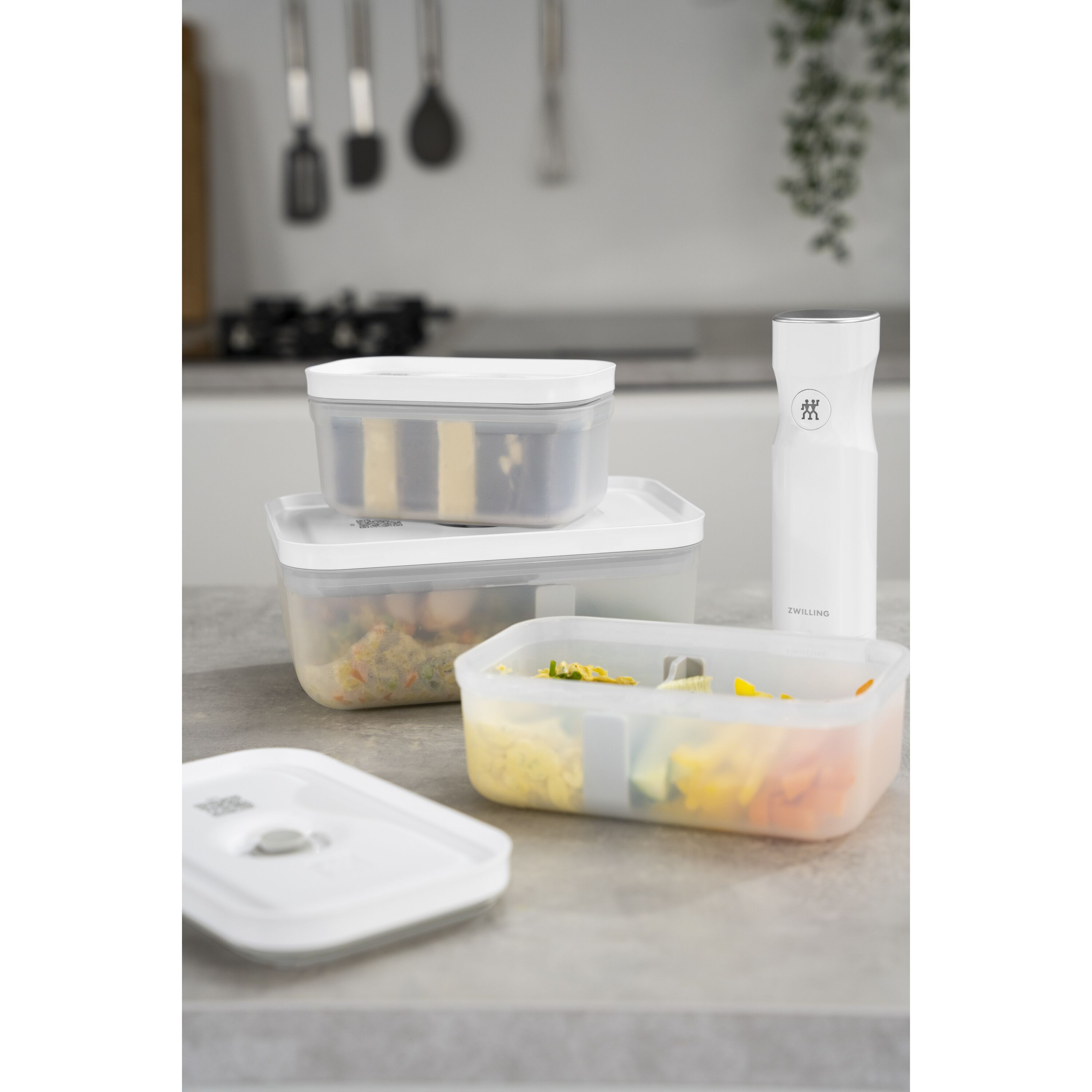 ZWILLING        Fresh & Save                Vakuum Lunchbox M, Kunststoff, Semitransparent-Grau