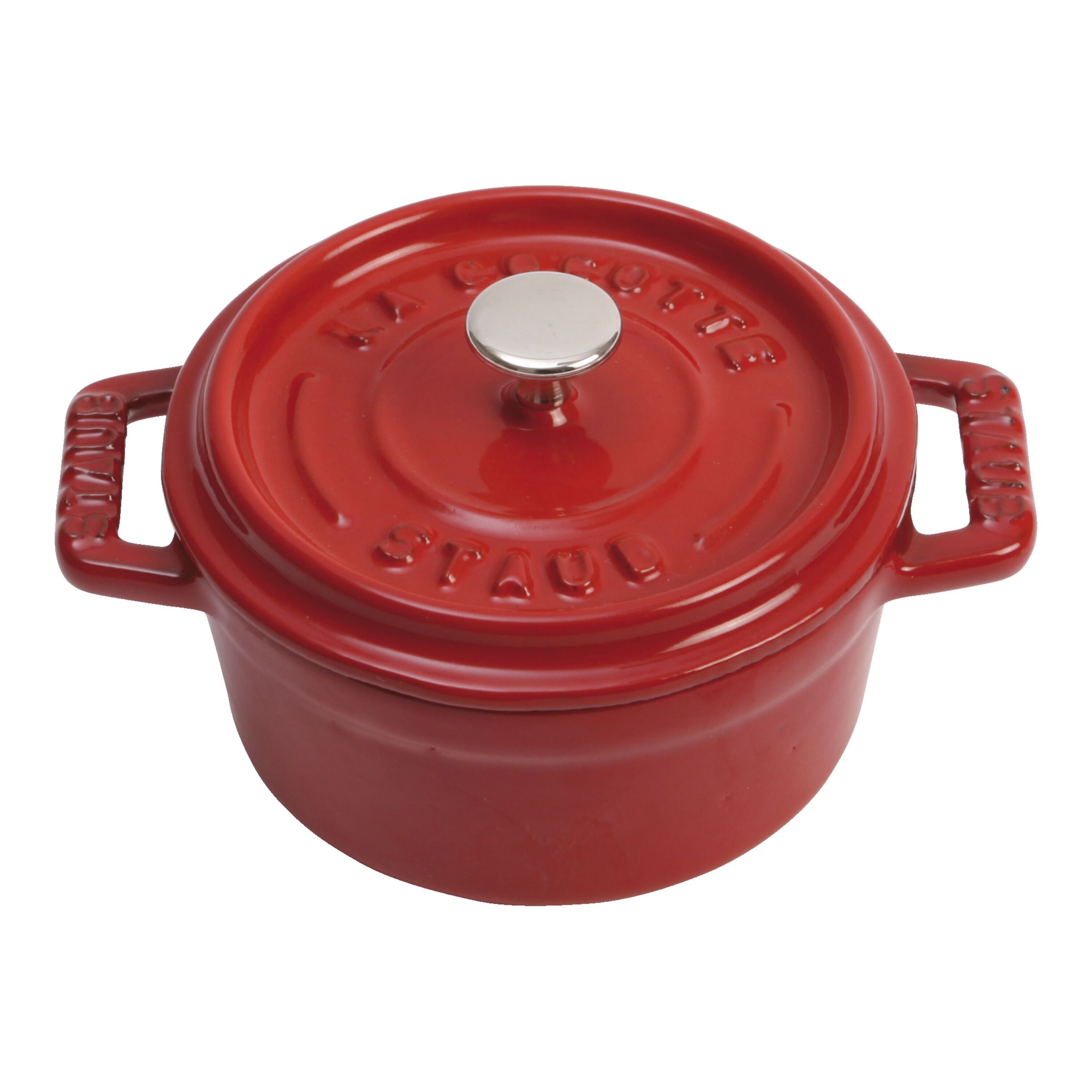 Staub        La Cocotte                Mini Cocotte 10 cm, rund, Kirsch-Rot, Gusseisen