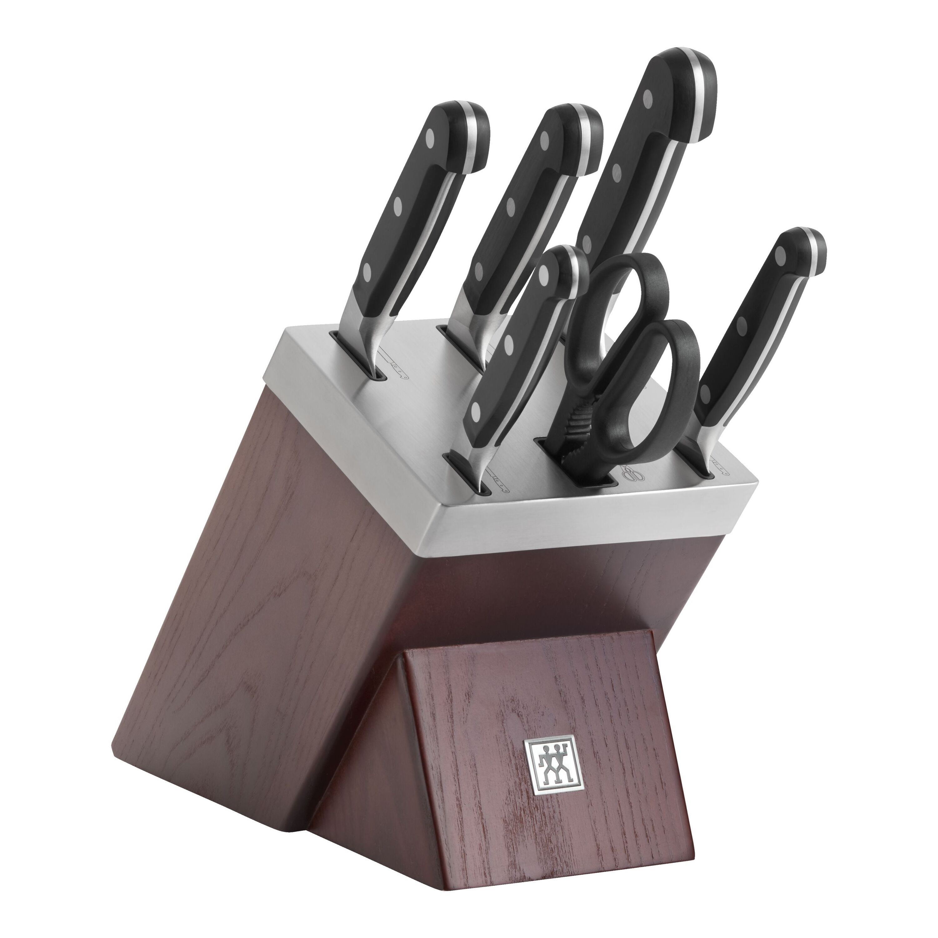 ZWILLING        Pro                7-tlg, Selbstschärfender Messerblock, Braun