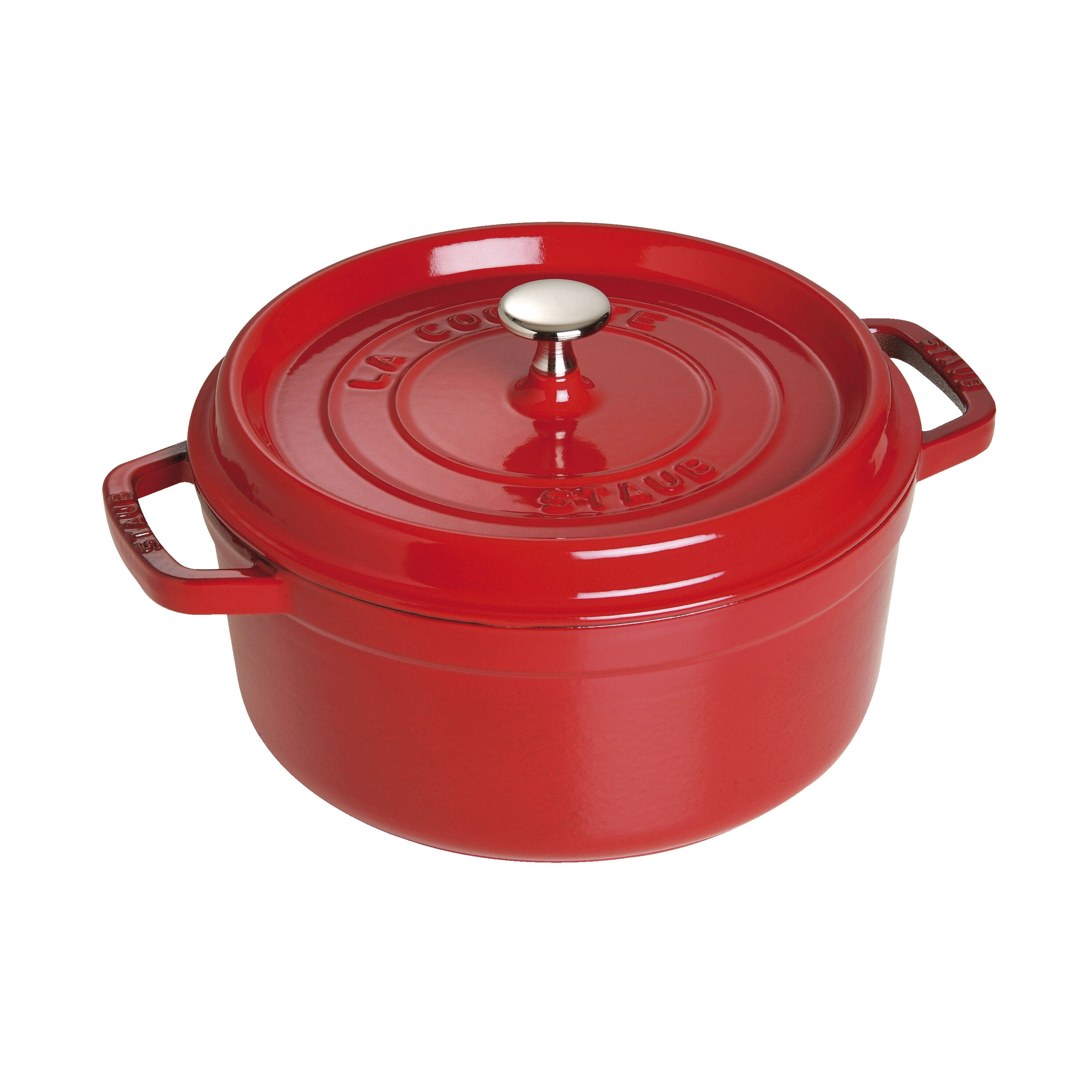 Staub        La Cocotte                Cocotte 18 cm, rund, Kirsch-Rot, Gusseisen