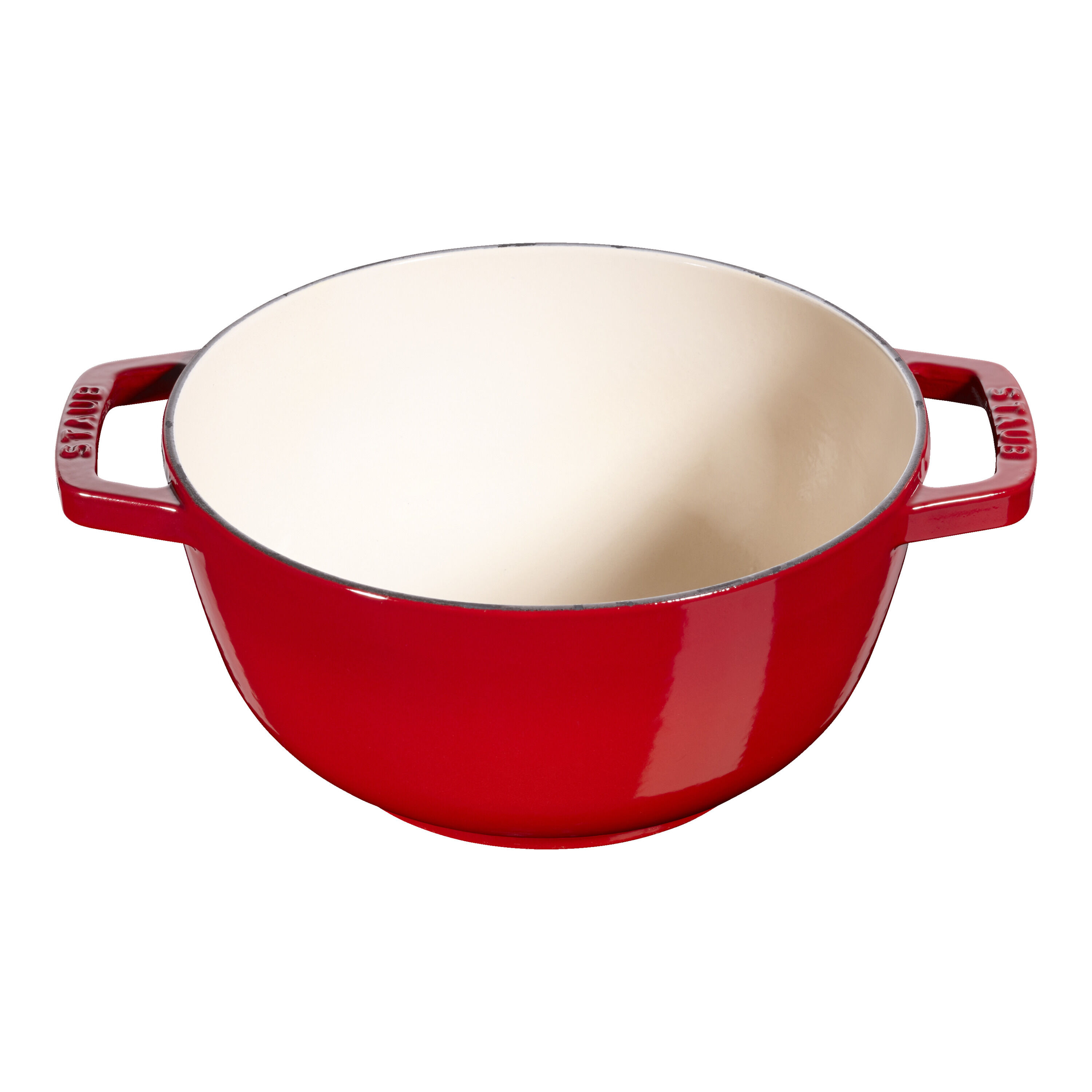 Staub        Specialities                Fondue Set 18 cm, rund, Kirsch-Rot, Gusseisen
