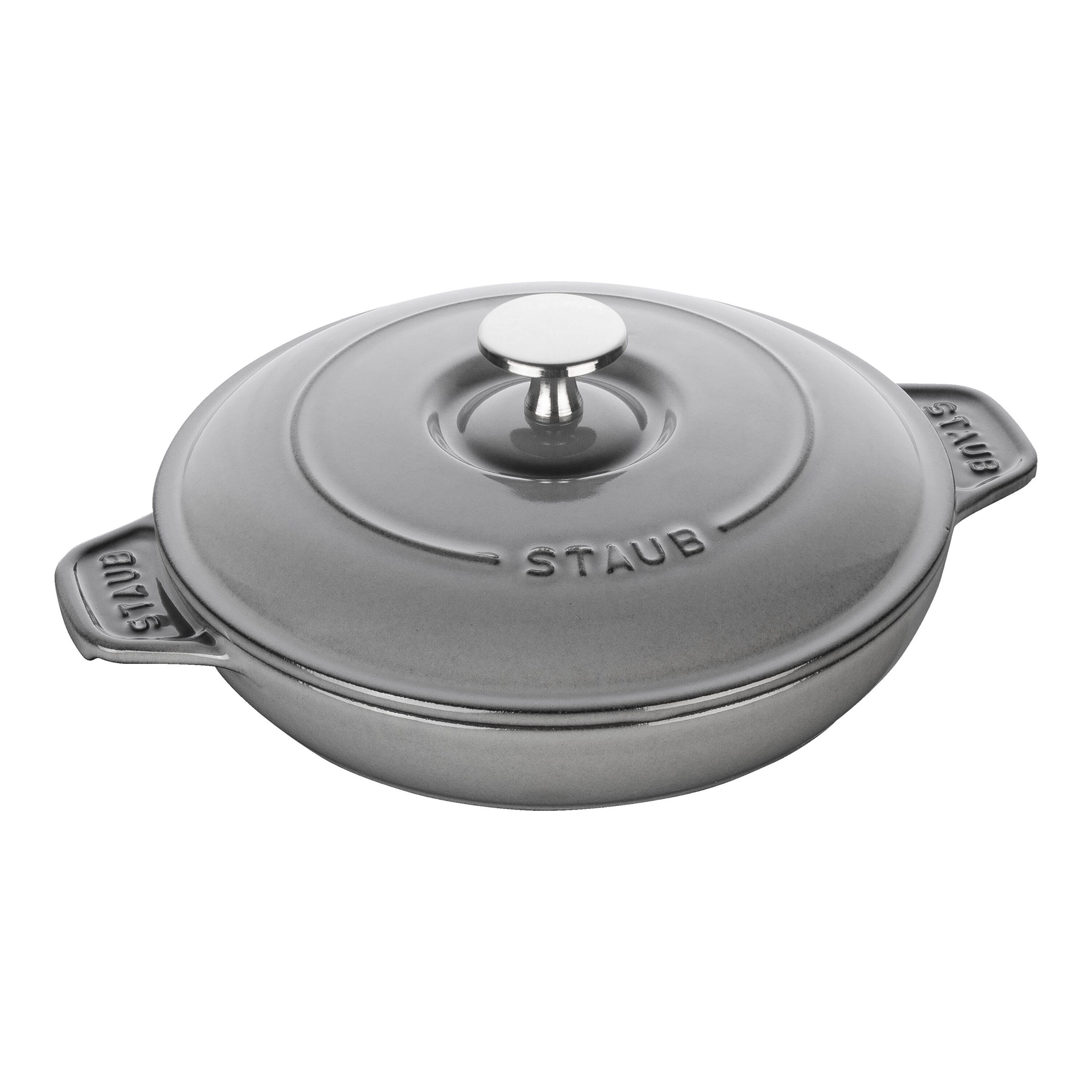 Staub        Specialities                Ofenform mit Deckel 20 cm, rund, Graphit-Grau, Gusseisen
