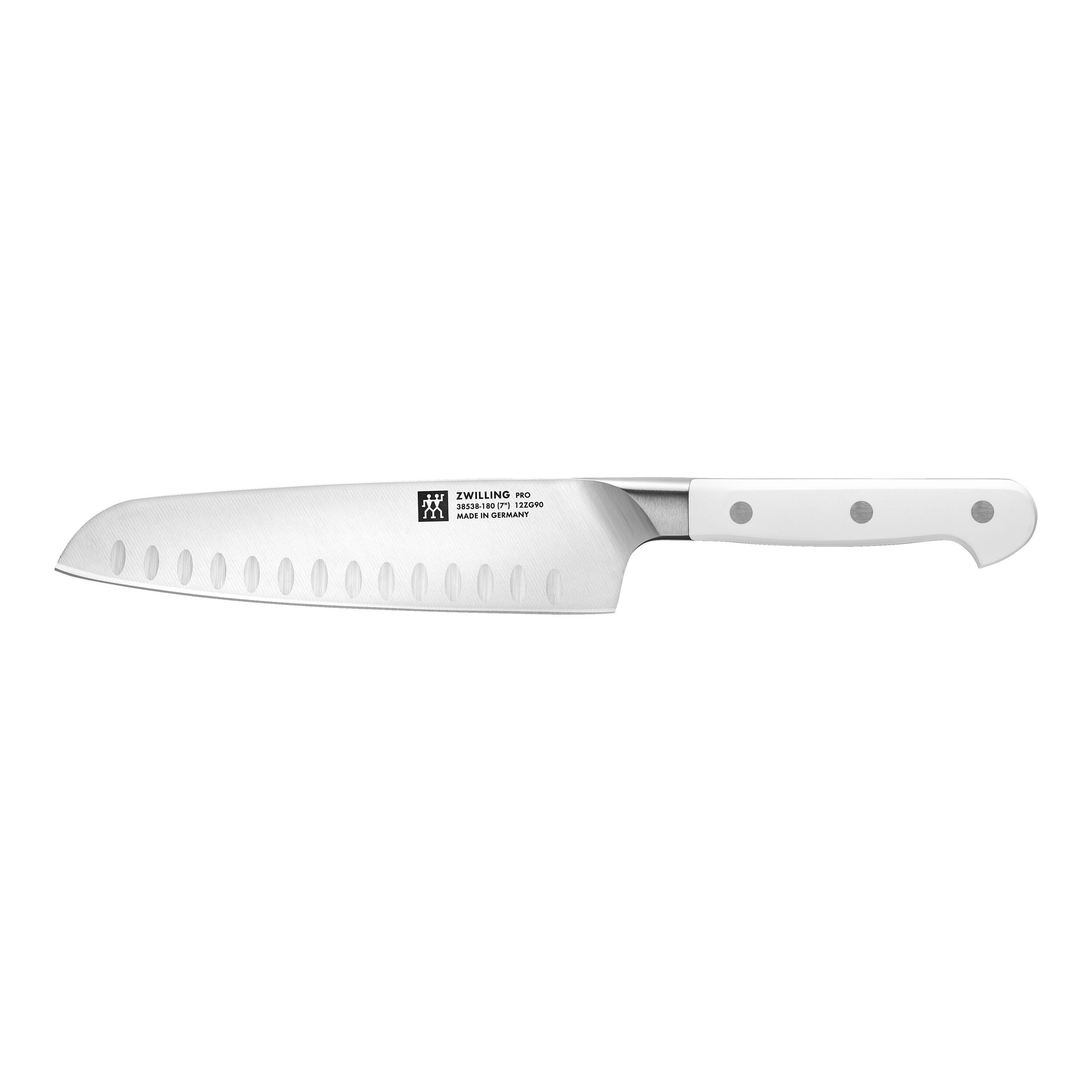 ZWILLING        Pro le blanc                Santokumesser 18 cm, Kullenschliff
