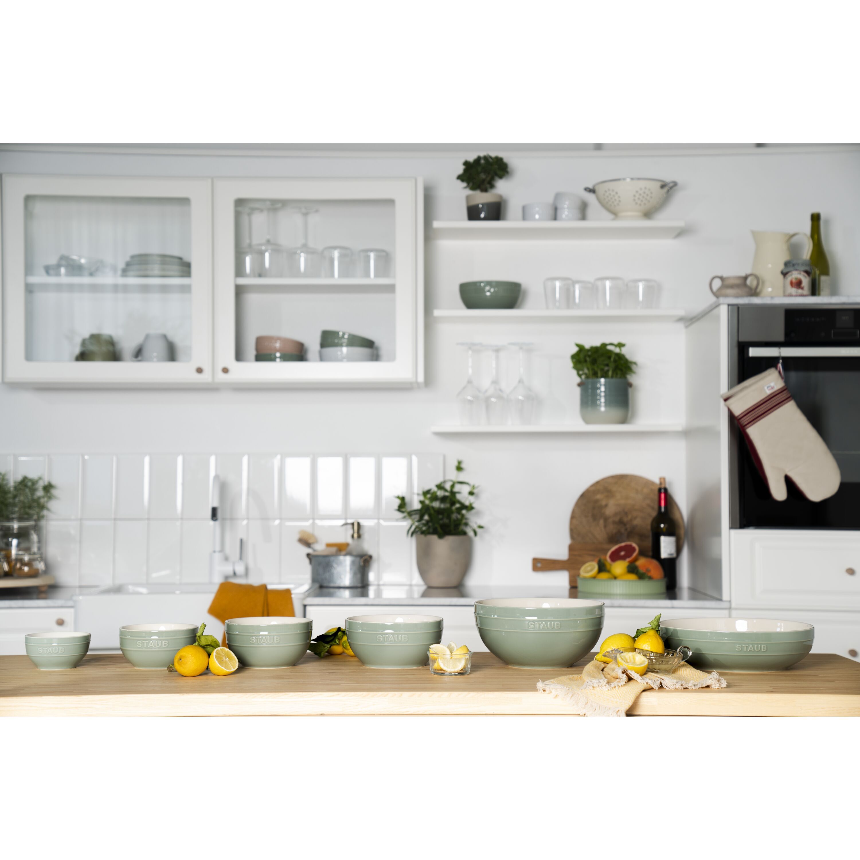 Staub        Ceramique                Schüssel 18 cm, rund, Eukalyptus, Keramik