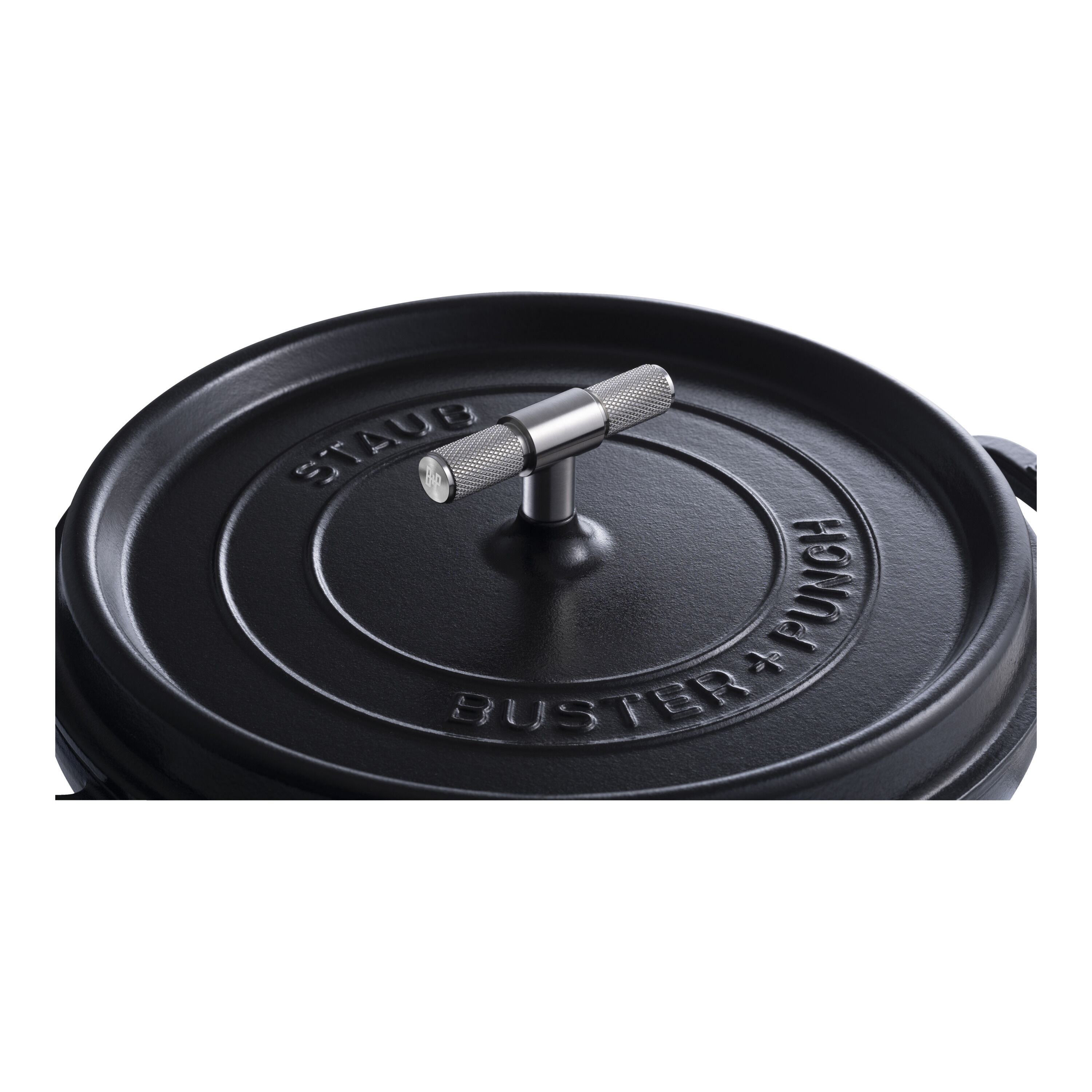 Staub        La Cocotte                Cocotte Buster+Punch 28 cm, rund, Schwarz, Gusseisen