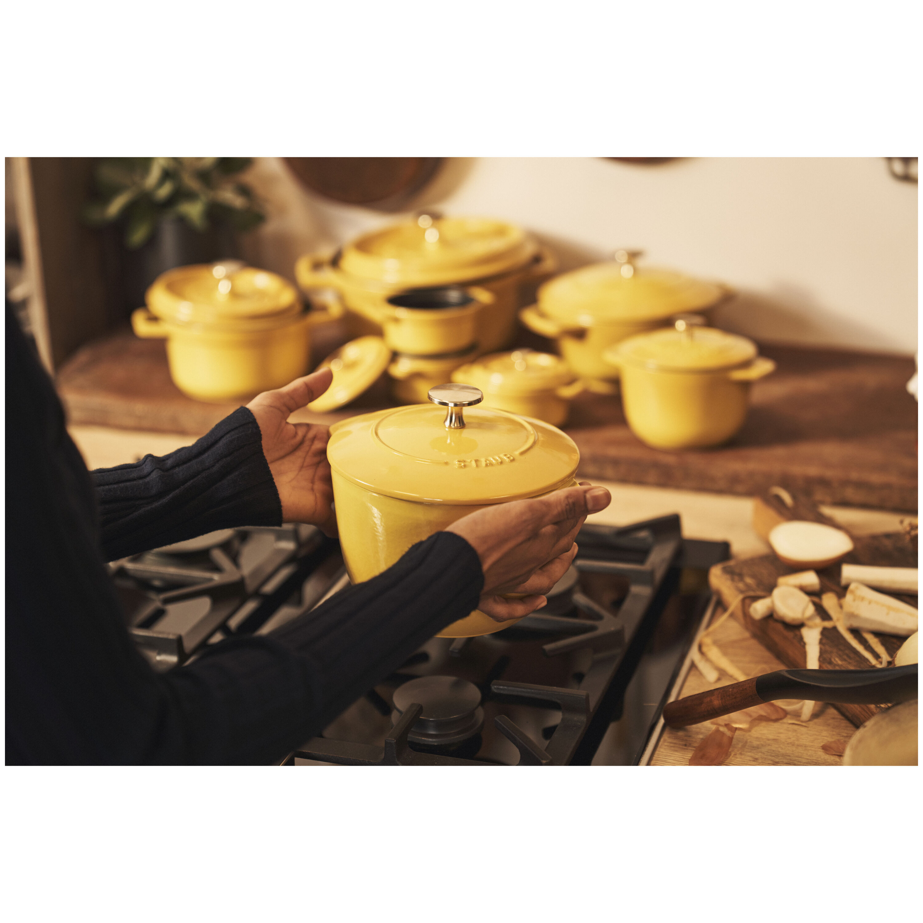 Staub        La Cocotte                Reis-Cocotte 16 cm, rund, Citron, Gusseisen
