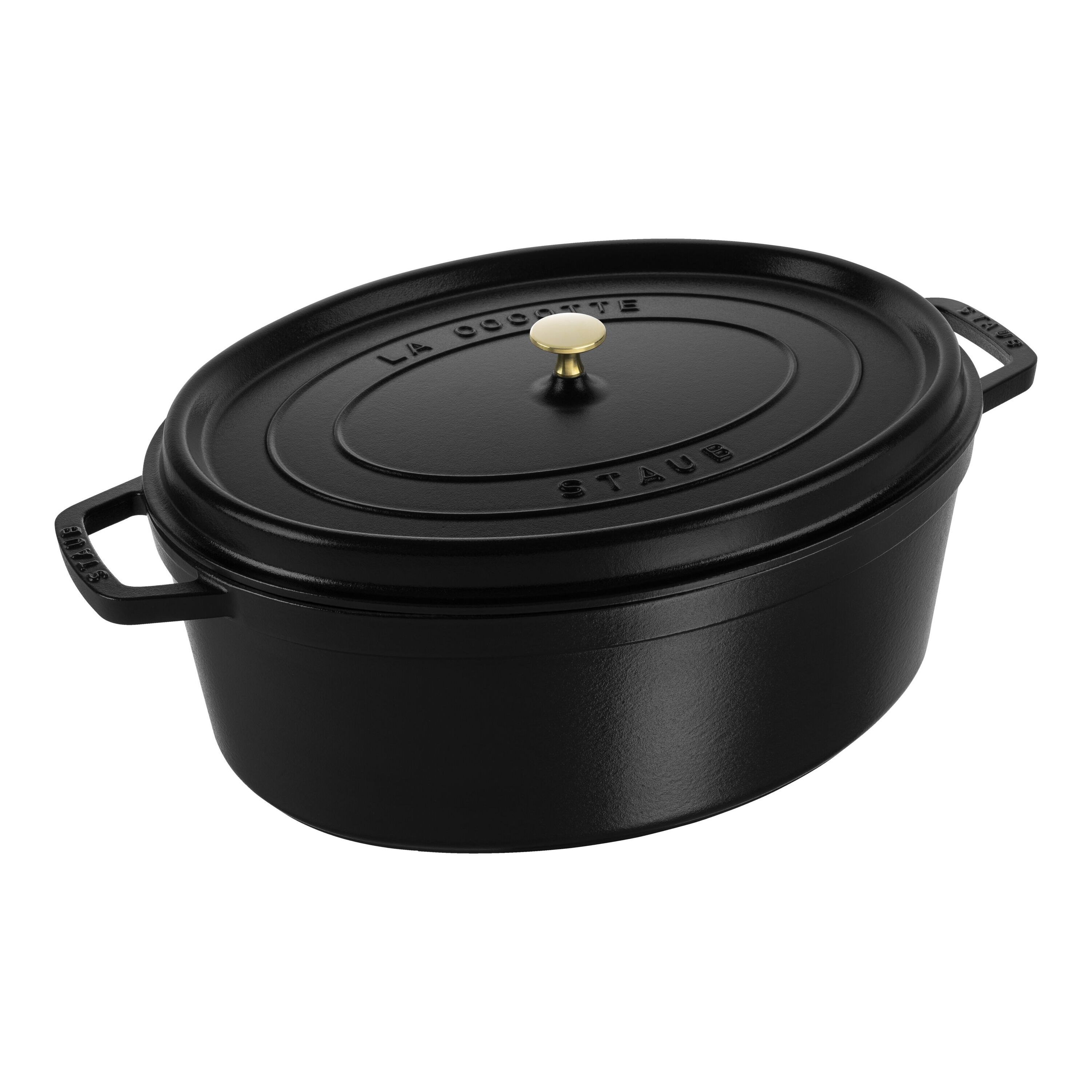 Staub        La Cocotte                Cocotte 41 cm, oval, Schwarz, Gusseisen