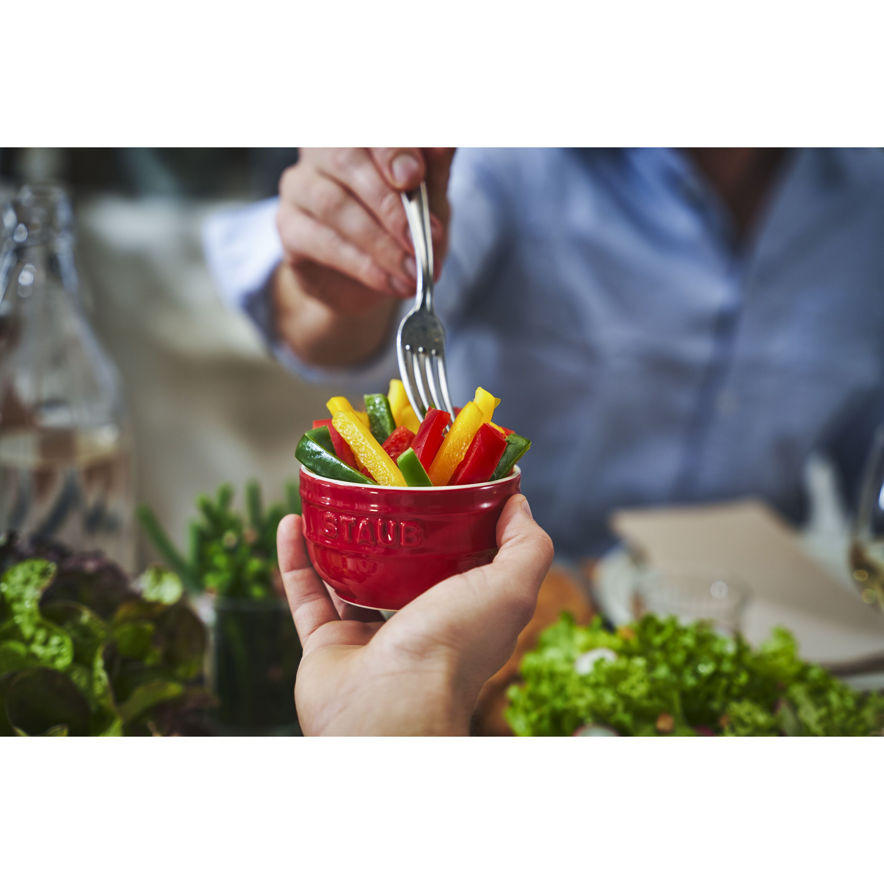 Staub        Ceramique                Förmchenset 9 cm / 4-tlg, Kirsch-Rot, Keramik